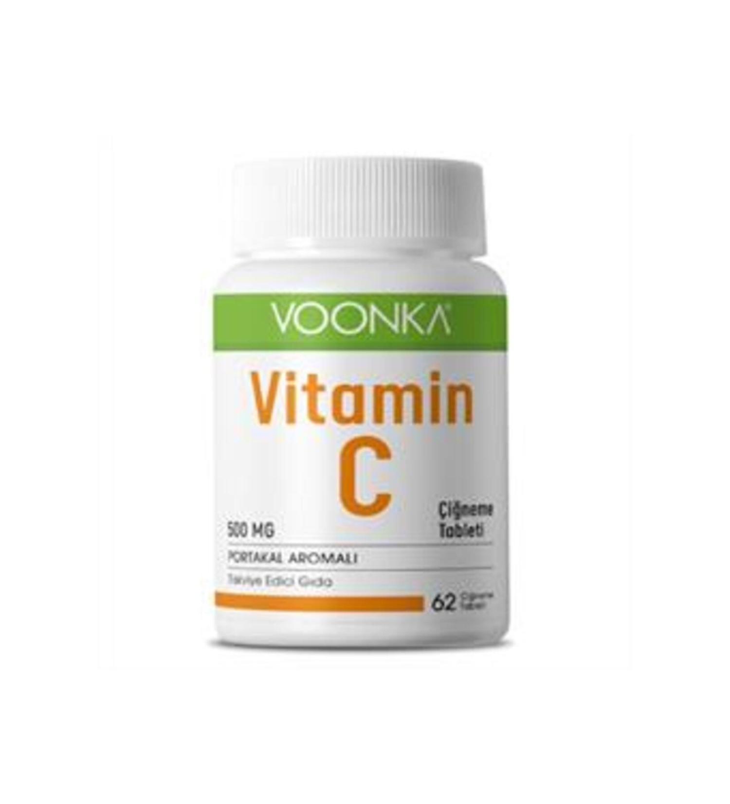 NOVAFACE STD Voonka Vitamin C Orange Flavored 500mg 62 Chewable Tablets (SINGLE)