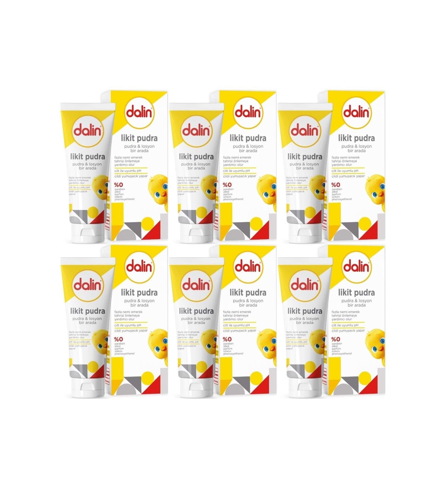 Dalin Liquid Powder 100GR (Powder and Lotion in One) (Set of 6)
