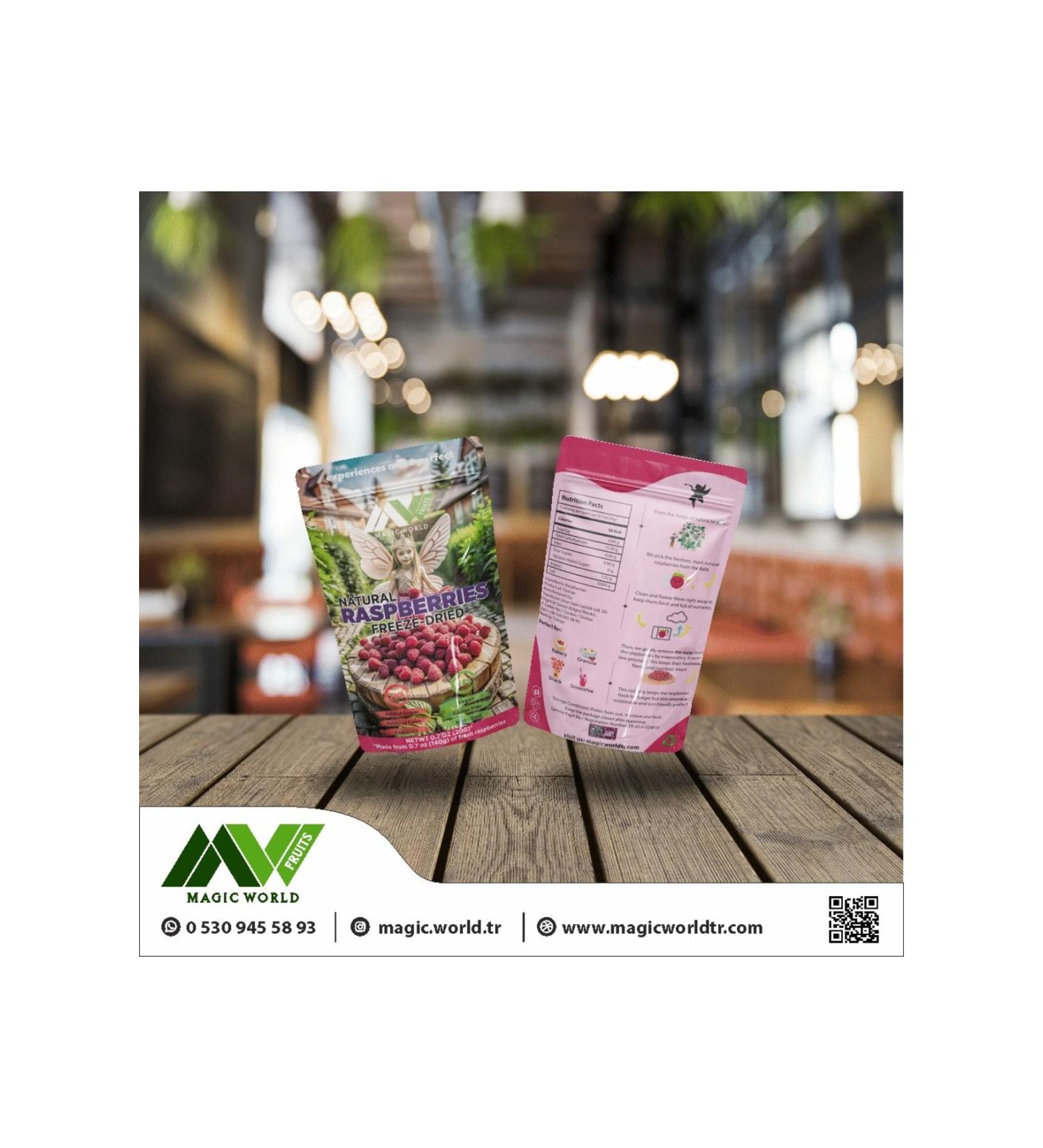 MAGIC WORLD FREEZ DRIED RASPBERRY (FREEZ DRY) IN PACK OF 3 20GR