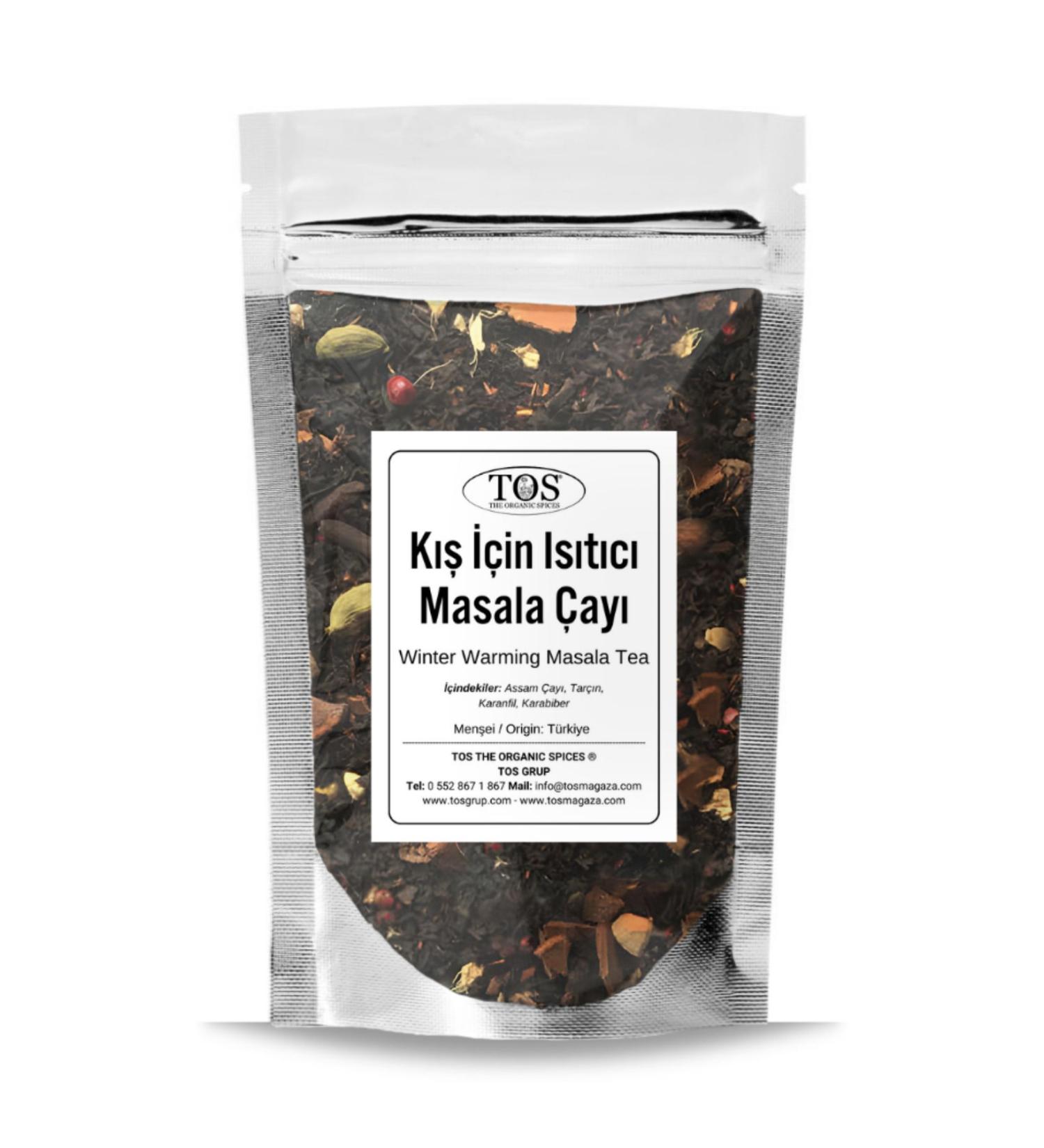 TOS The Organic Spices Winter Warming Masala Tea 250 gr (1st Quality) Winter Warming Masala Tea