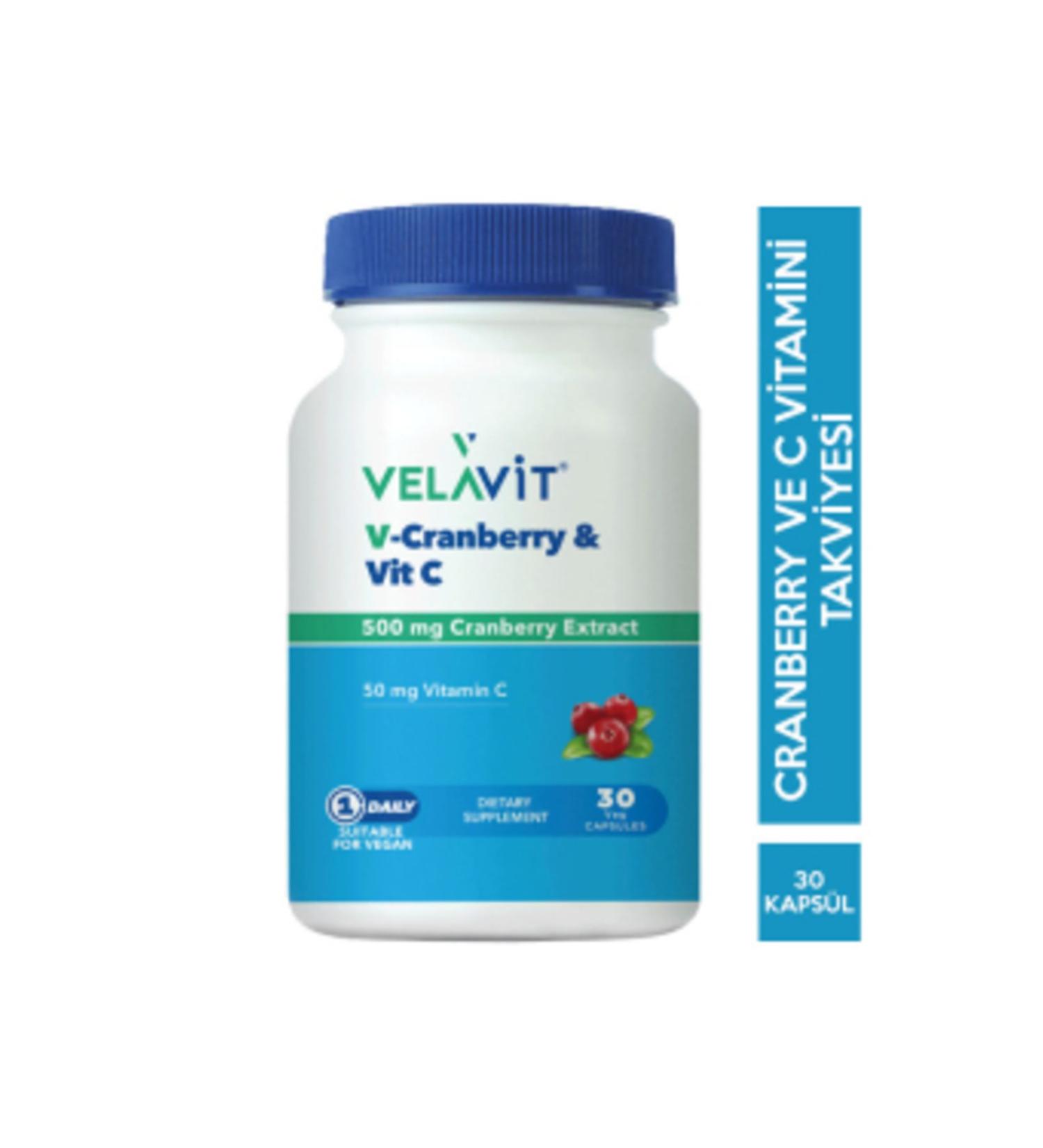 NOVAFACE STD Velavit V Cranberry Vit C 30 Capsules (SINGLE)