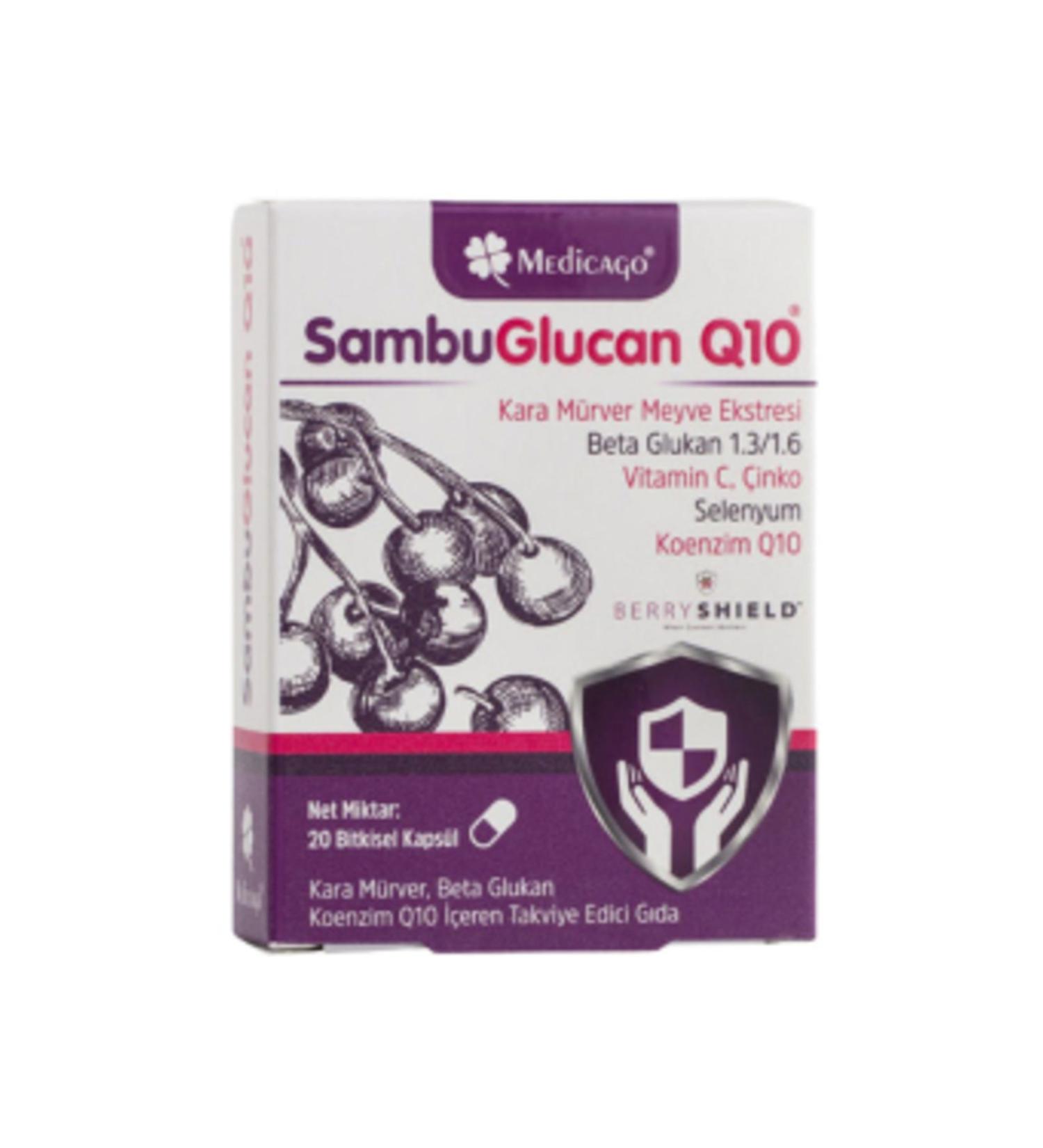 NOVAFACE STD Medicago Sambuglucan Q10 20 Capsules (SINGLE)