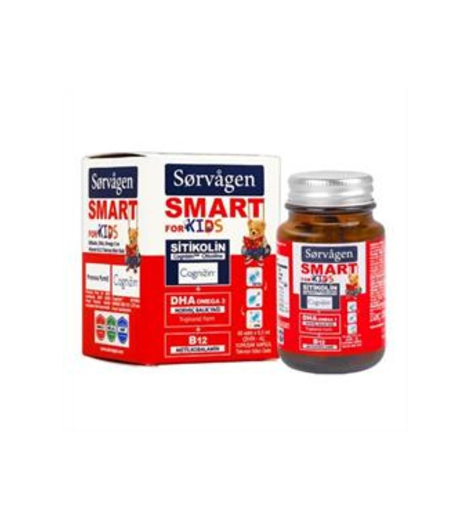Sorvagen Smart Kids Citicoline Dha Food Supplement 60 Pieces