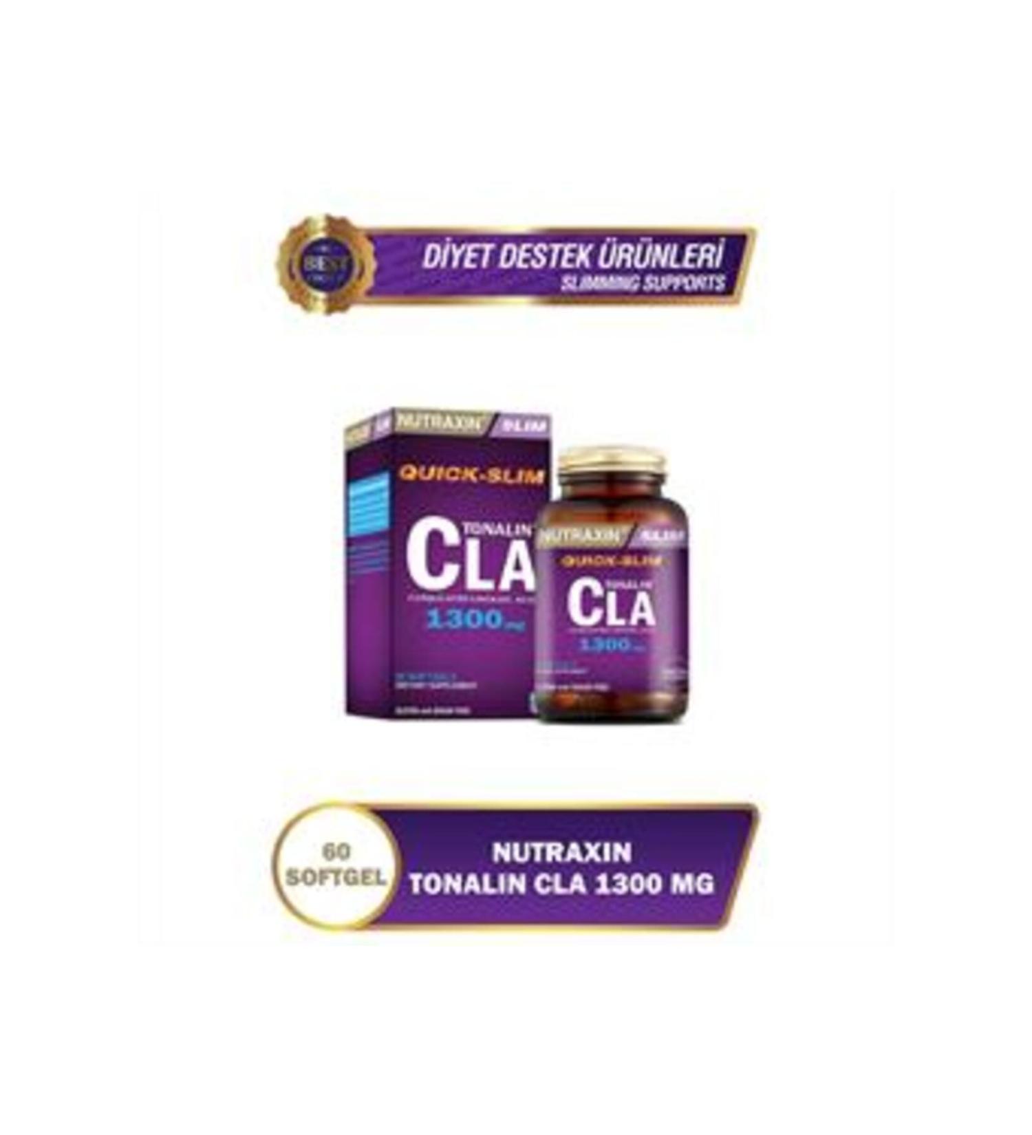 Nutraxin STD Nutraxin Quick Slim Tonalin CLA 1300mg 60 Capsules (SINGLE)