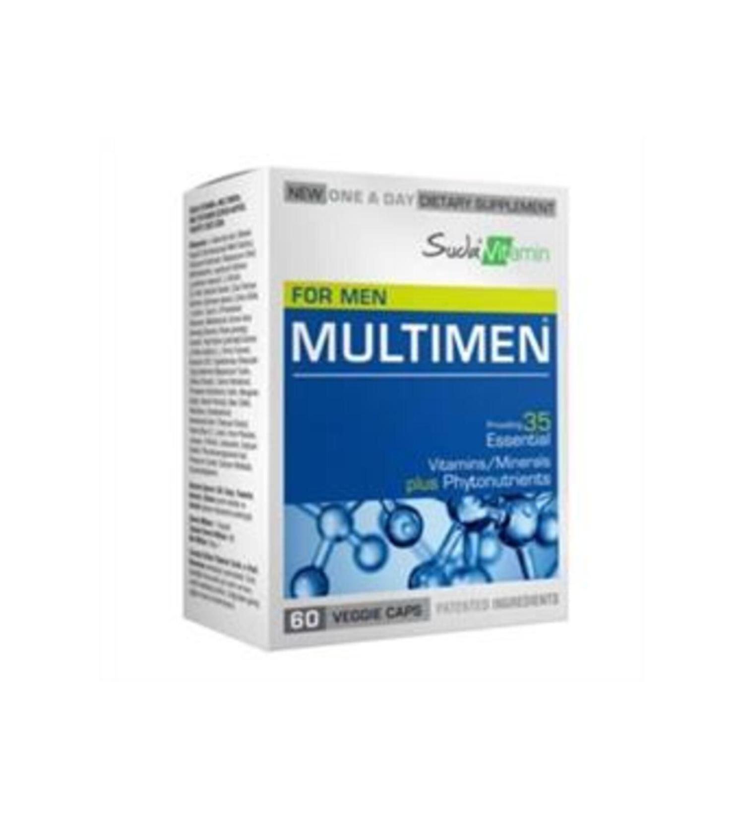 NOVAFACE STD Water Vitamin Multimen Men Multivitamin 60 Herbal Capsules (SINGLE)