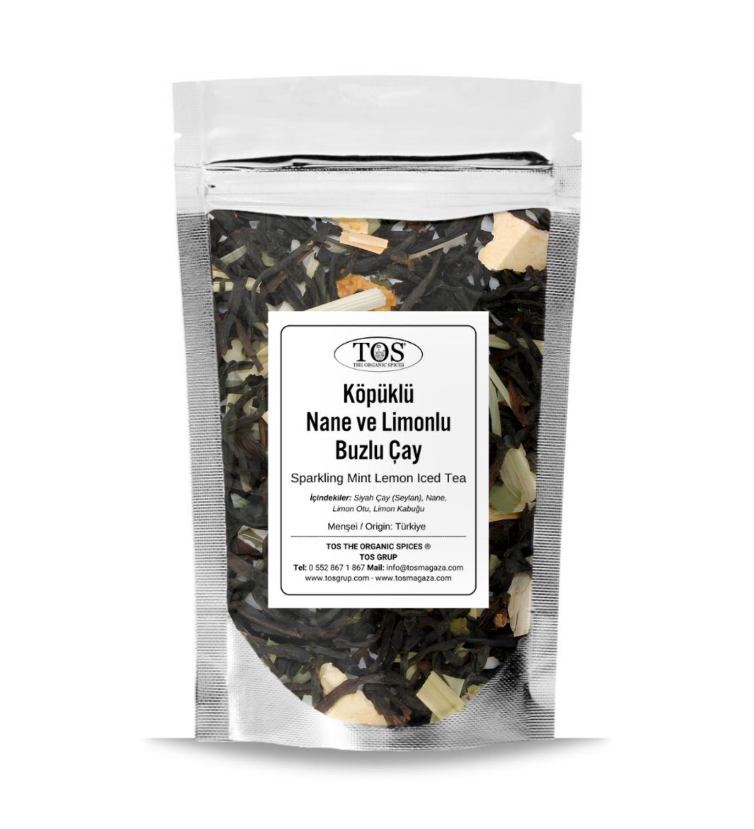 TOS The Organic Spices Foamy Mint Lemon Iced Tea 100 gr (1st Quality)