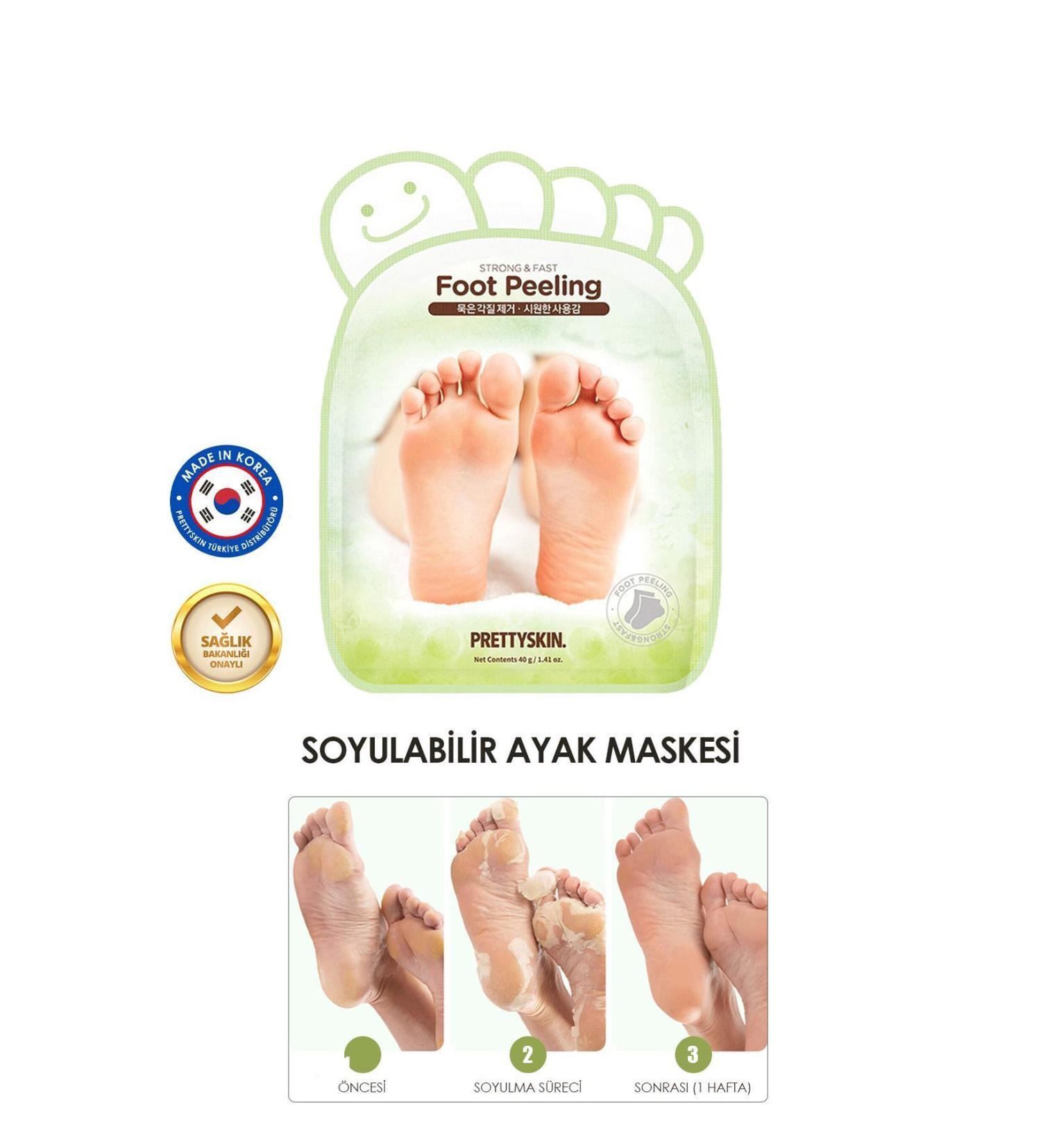 PRETTYSKIN Moisturizing and Anti-Crack Smoothing Peeling Effect Foot Mask - Buy Online on GoSupps.com