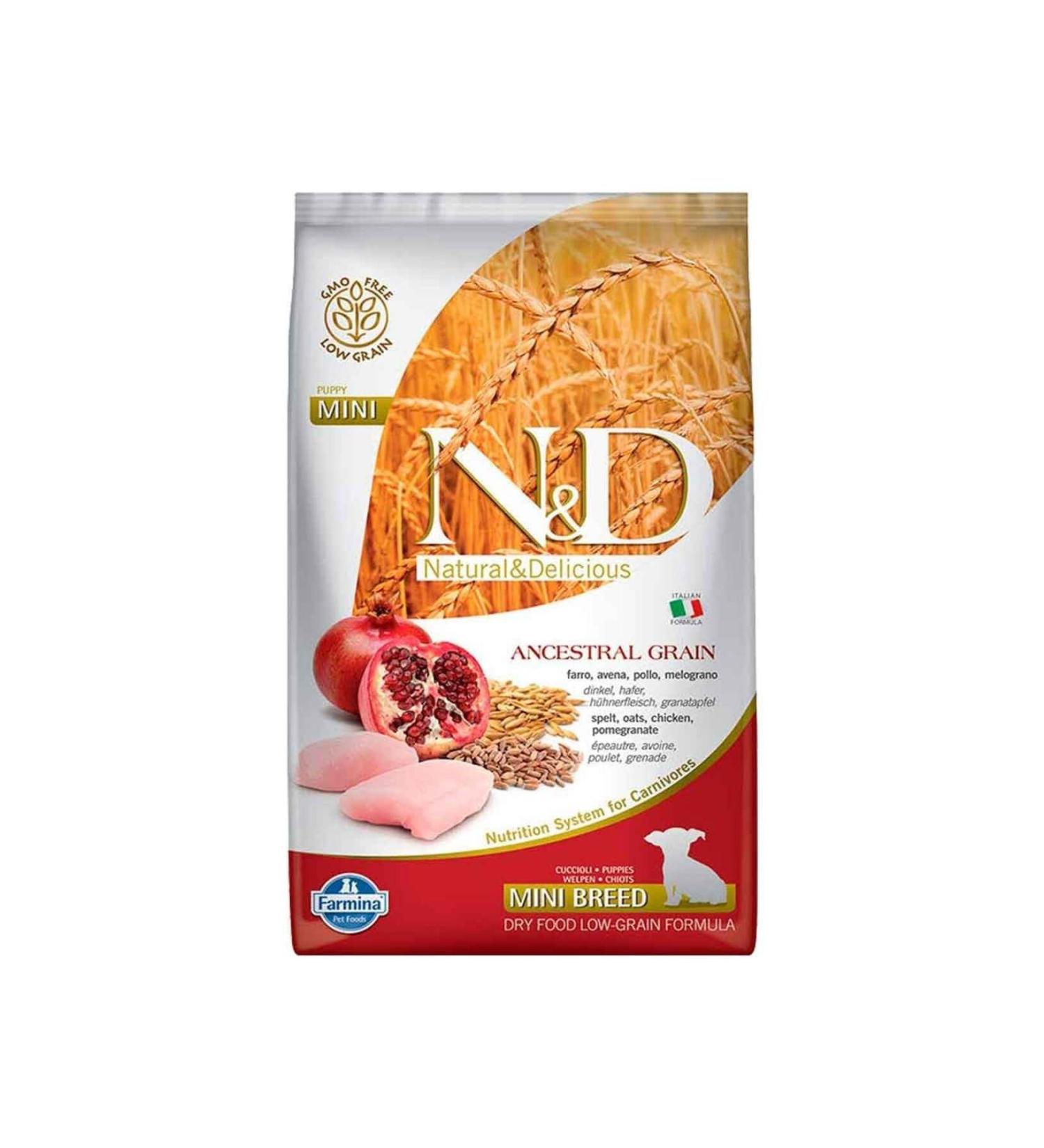 N & D Nd Puppy Food Chicken Pomegranate Mini Breed Low Grain 2.5kg
