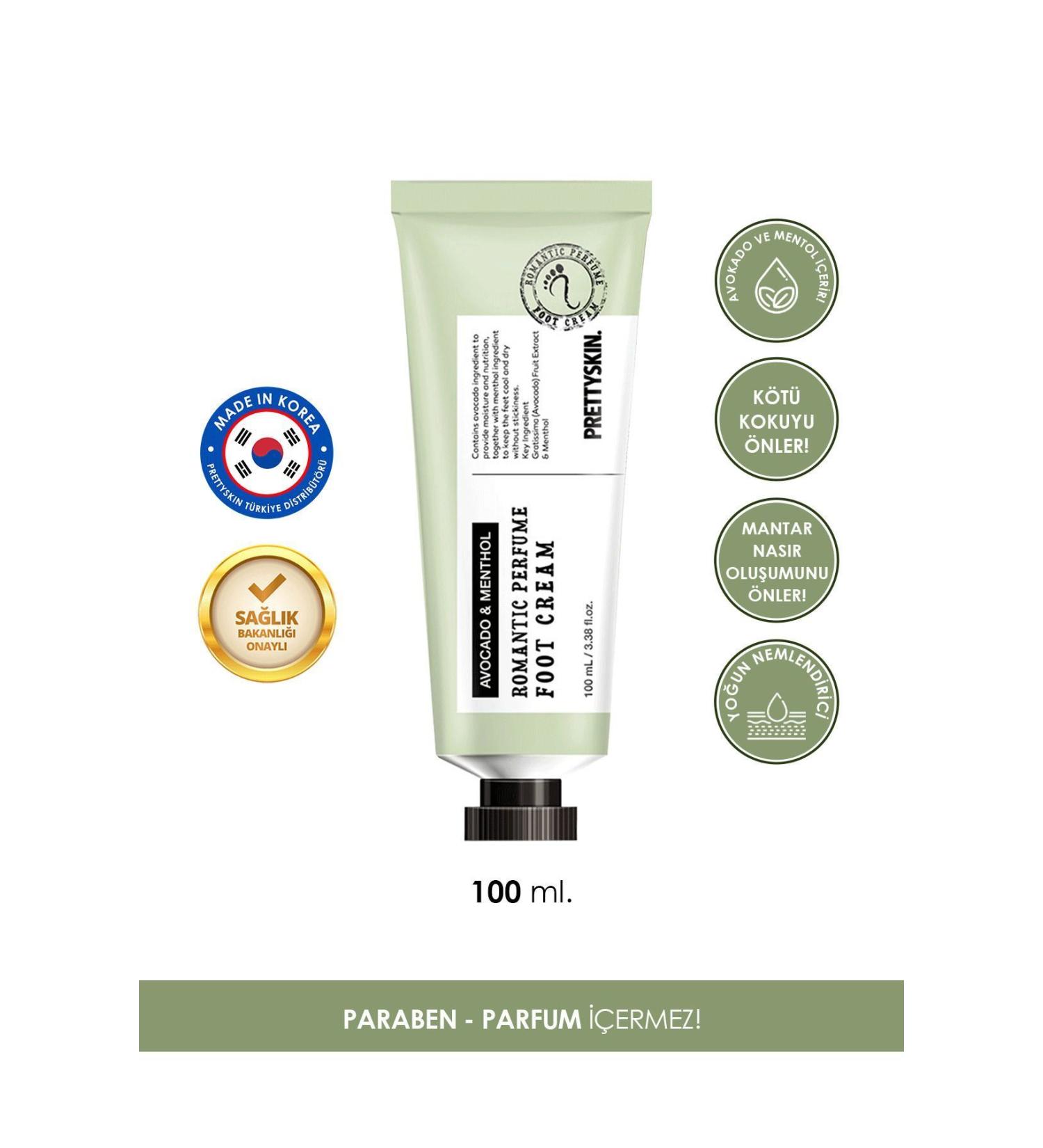 PRETTYSKIN Avocado and Menthol Extracts Intense Moisturizing Scented Foot Cream 100 ml - Buy Online on GoSupps.com