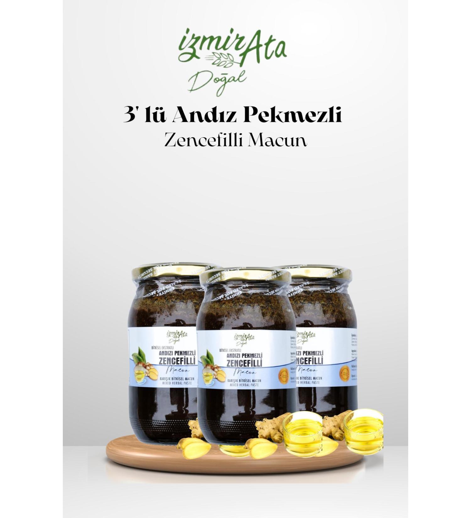 IZMIRATANATURAL Izmir Ata And z Molasses with Ginger 420gr X 3
