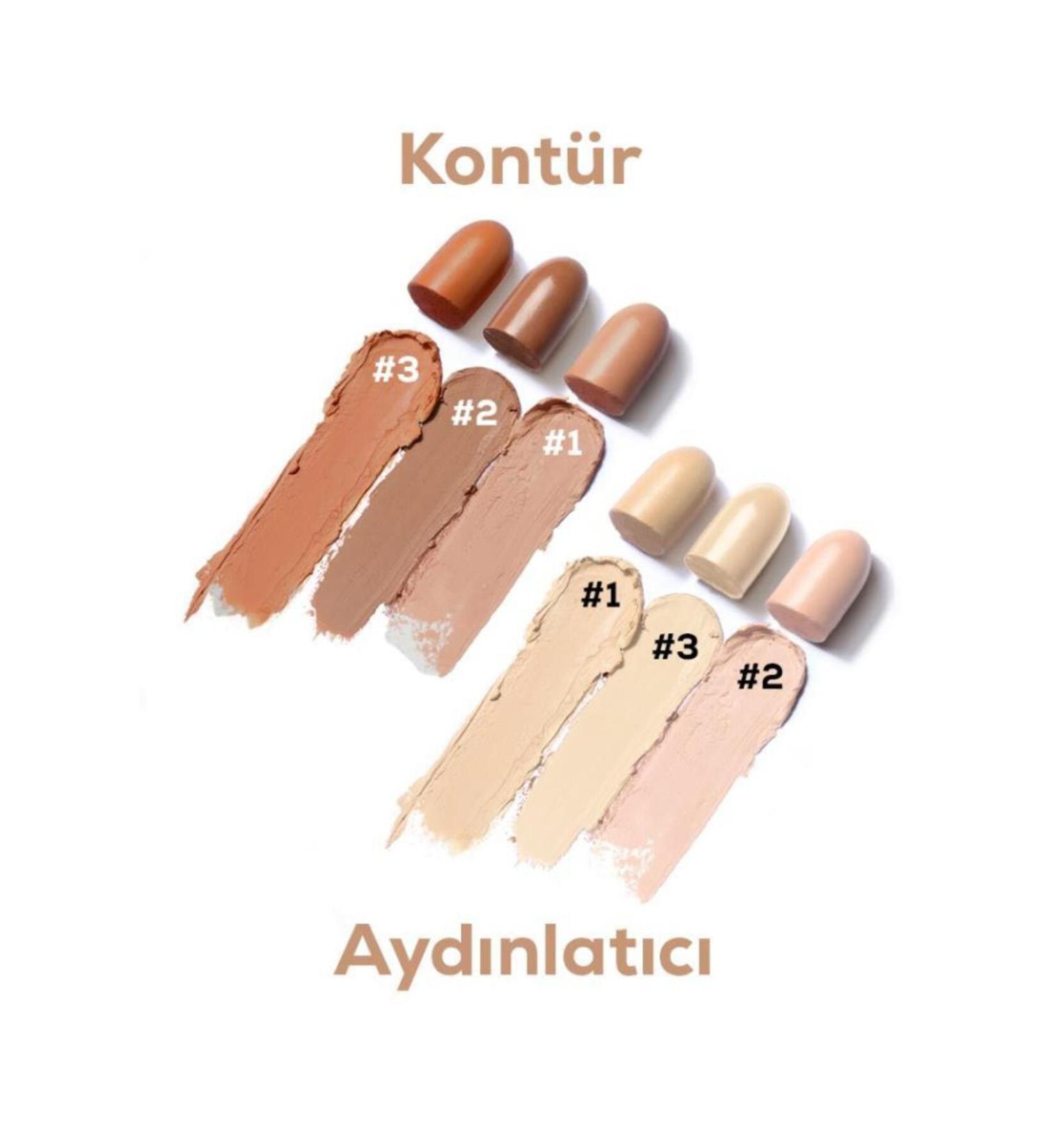 MUJGAN Double Ended Stick Concealer - Contour is available in 3 different shades