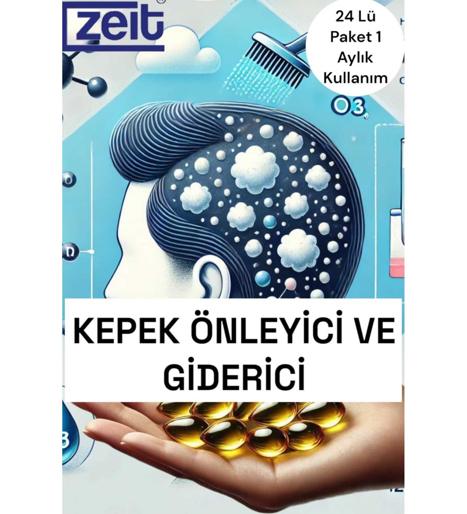 ZEIT OZON Anti-Hair Loss and Anti-Dandruff Natural Solution 24 Active Ozone Capsules