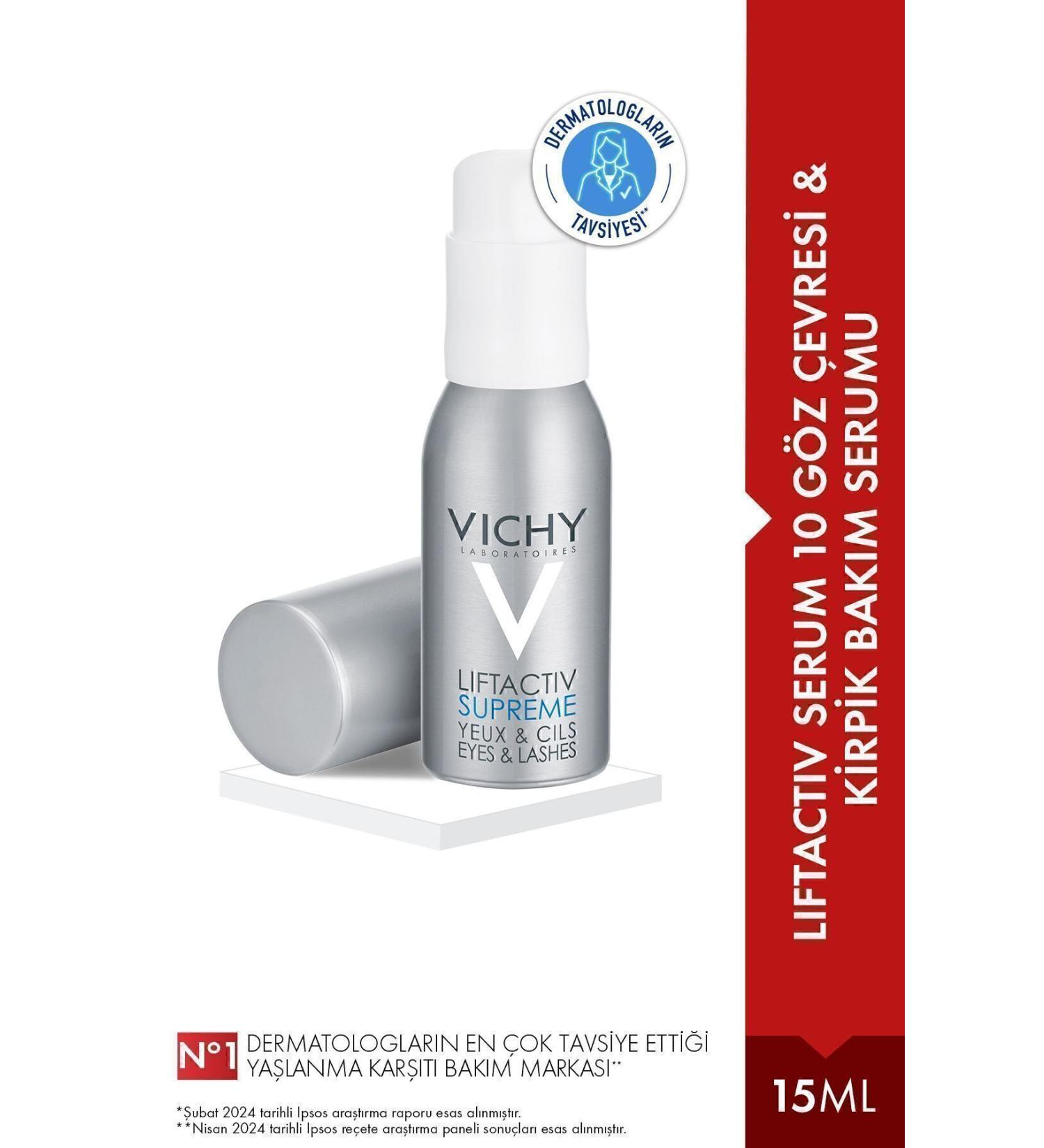 Vichy L FTACT V SUPREME DEEP ANT -WR NKLE EYE AND LASH CARE SERUM 15 ML PASS .1928