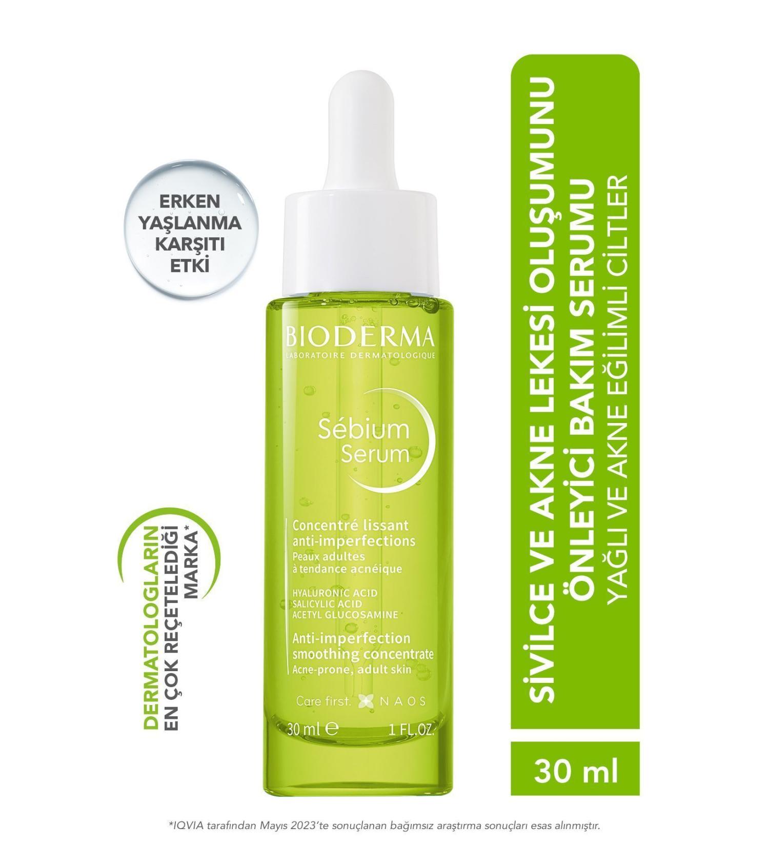 Bioderma Sebium Serum Acne Helps Prevent Acne Spots Anti-Aging Salicylic Acid 30 ml - Buy Online on GoSupps.com