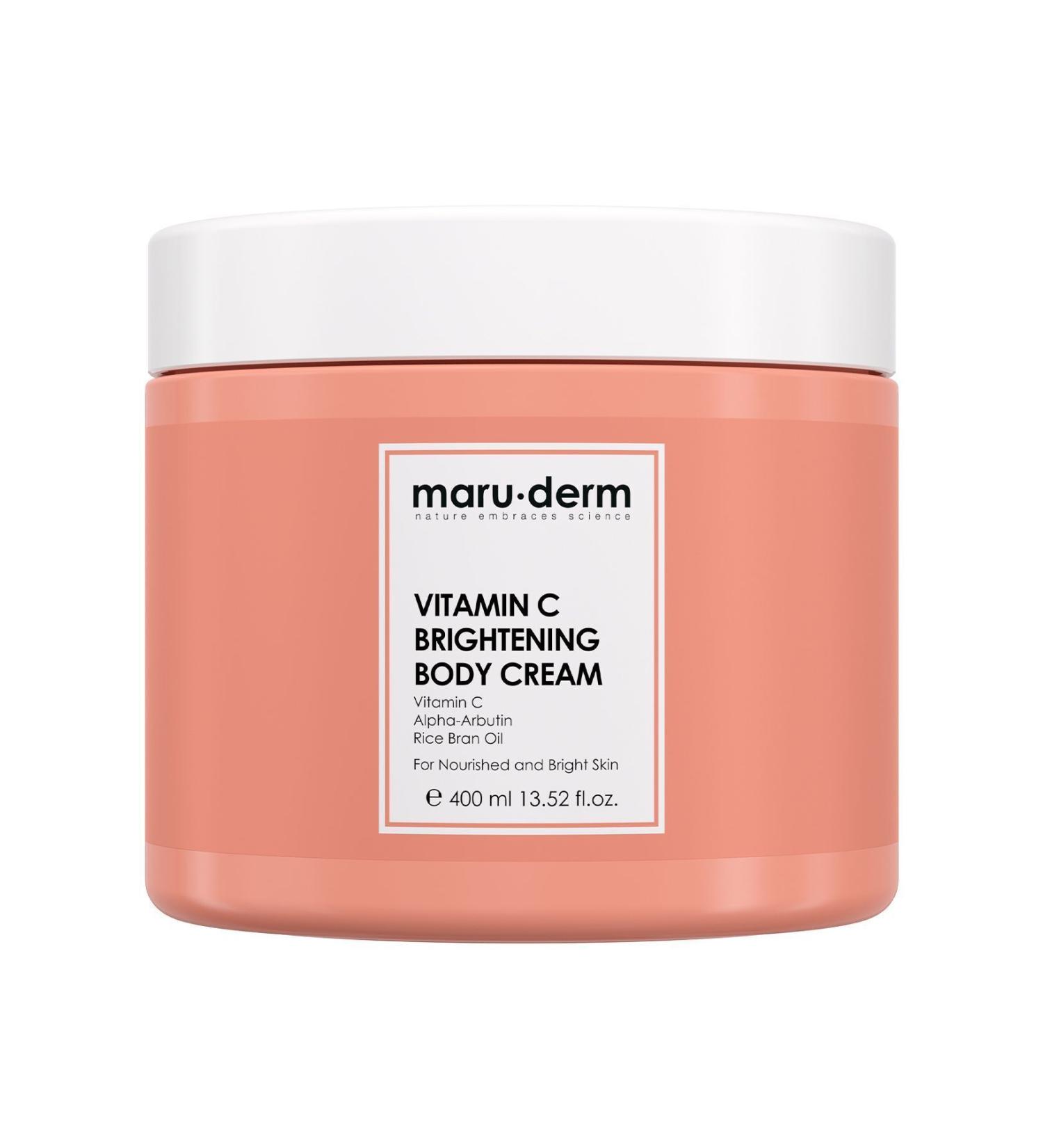Maru.Derm Body Cream | Maruderm Vitamin C Brightening Body Cream 400 ml - Buy Online on GoSupps.com