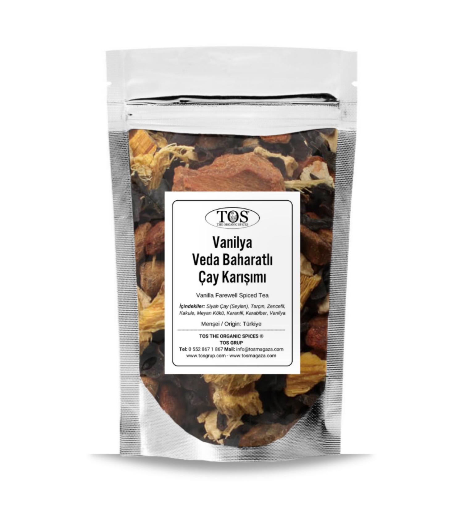 TOS The Organic Spices Vanilla Veda Spiced Tea 100 gr (1st Quality) Vanilla Veda Spiced Tea