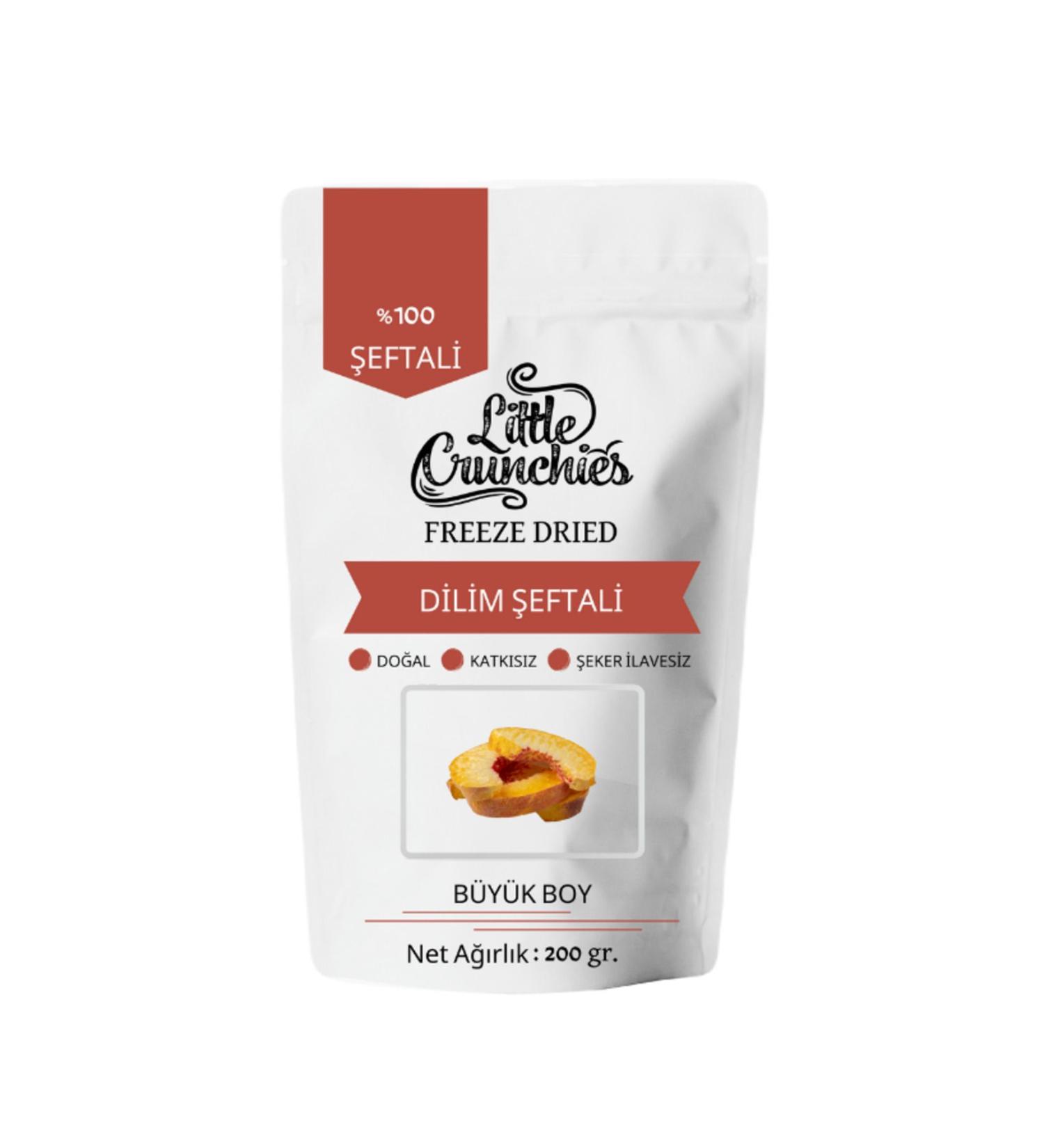 Little Crunchies Freeze Dried Sliced Peaches - 200 Gr. - Large - Freeze Dried