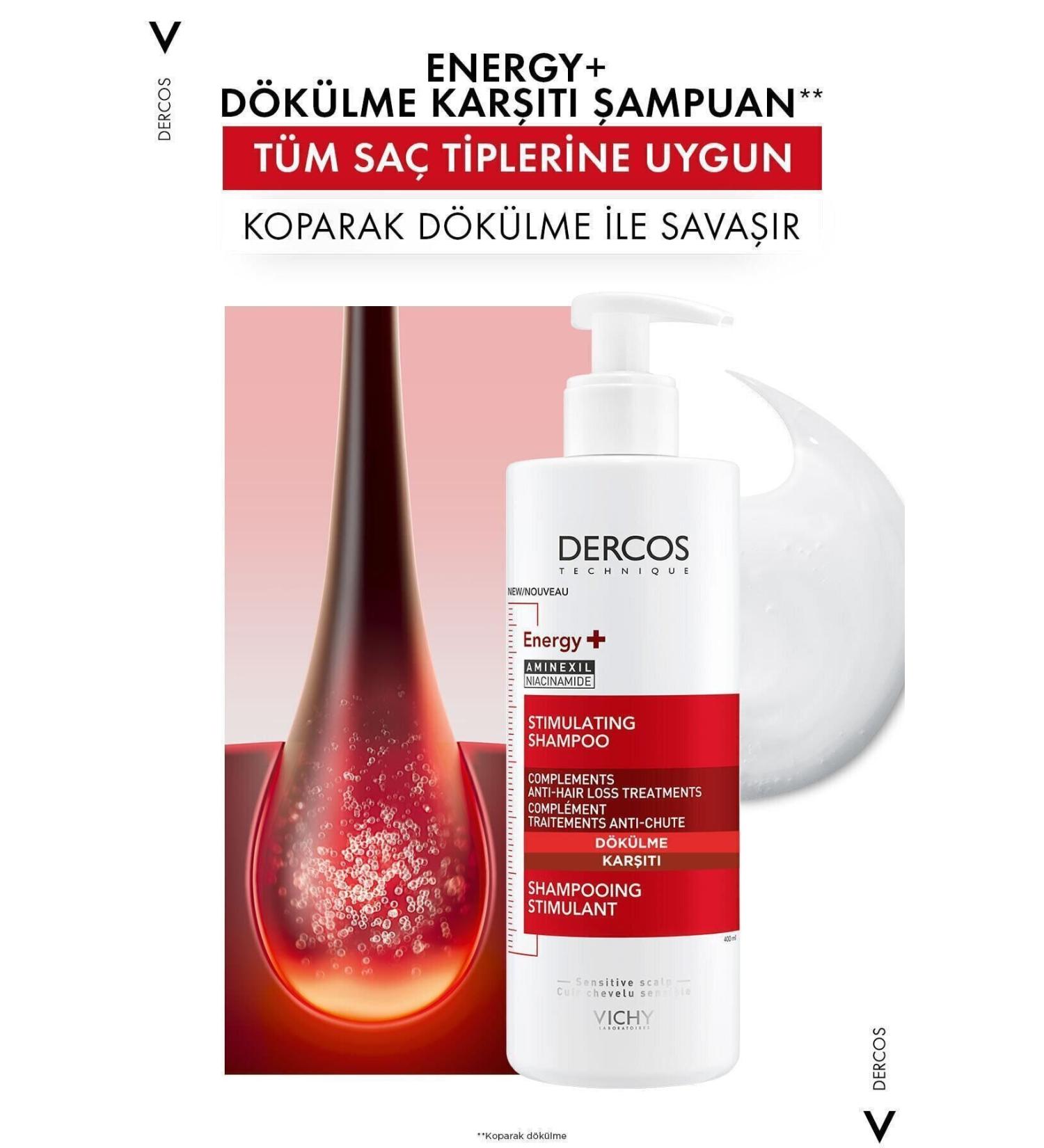 Vichy Beginner and Advanced Hair Loss Prevention and Root-to-Tip Revitalizing Shampoo 400ML Passi.2265