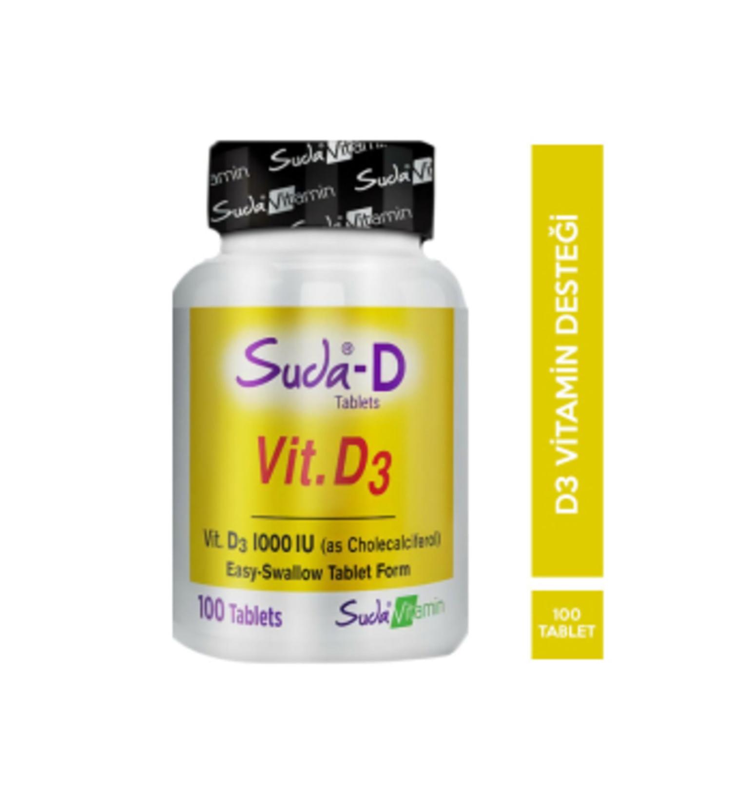 NOVAFACE STD Vitamin D3 1000 IU 100 Tablets in Water (SINGLE)