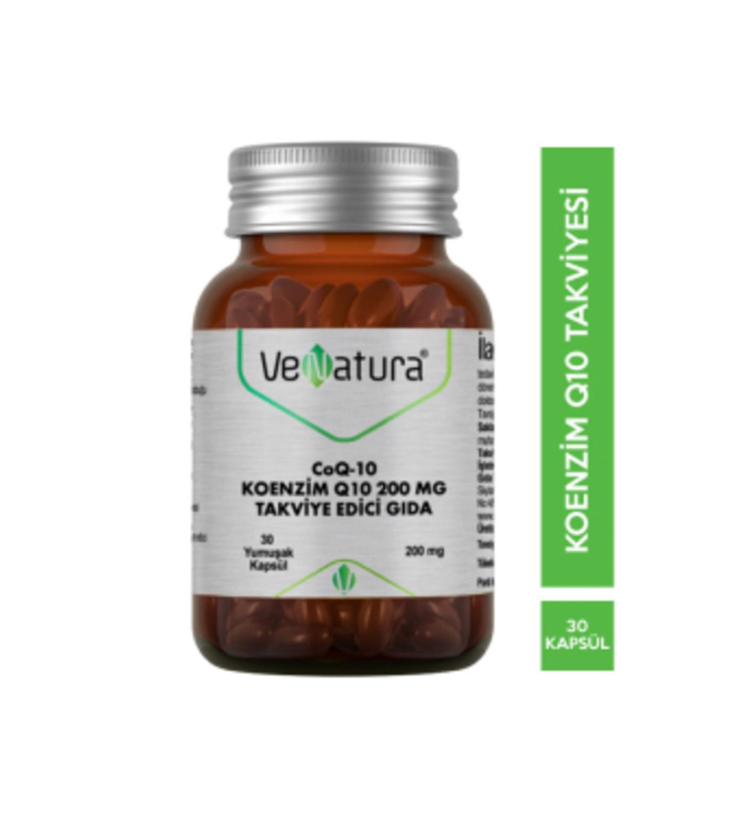 NOVAFACE STD Venatura CoQ 10 Coenzyme Q10 200 mg Food Supplement 30 Capsules (SINGLE)