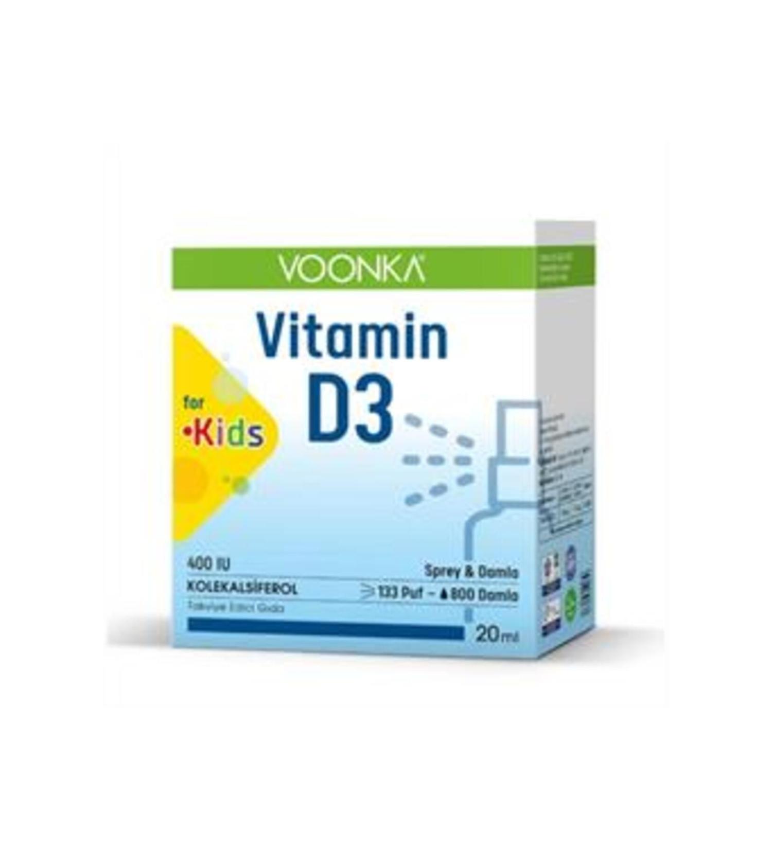 NOVAFACE STD Voonka Kids Vitamin D3 400 IU Spray Drop 20ml (SINGLE)