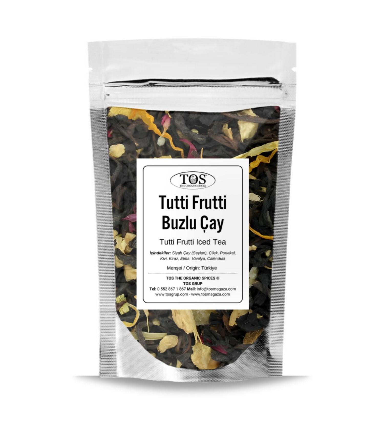 TOS The Organic Spices Tutti Frutti Iced Tea 100 gr (1st Quality) Tutti Frutti Iced Tea