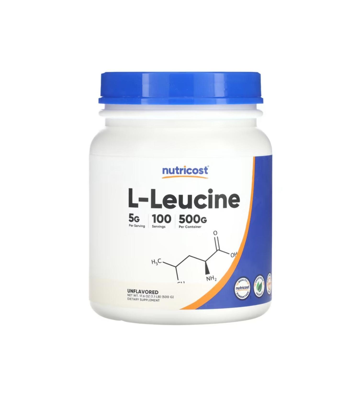 Nutricost L-Leucine Unflavored 17.6 Oz (500 G) usa vers34