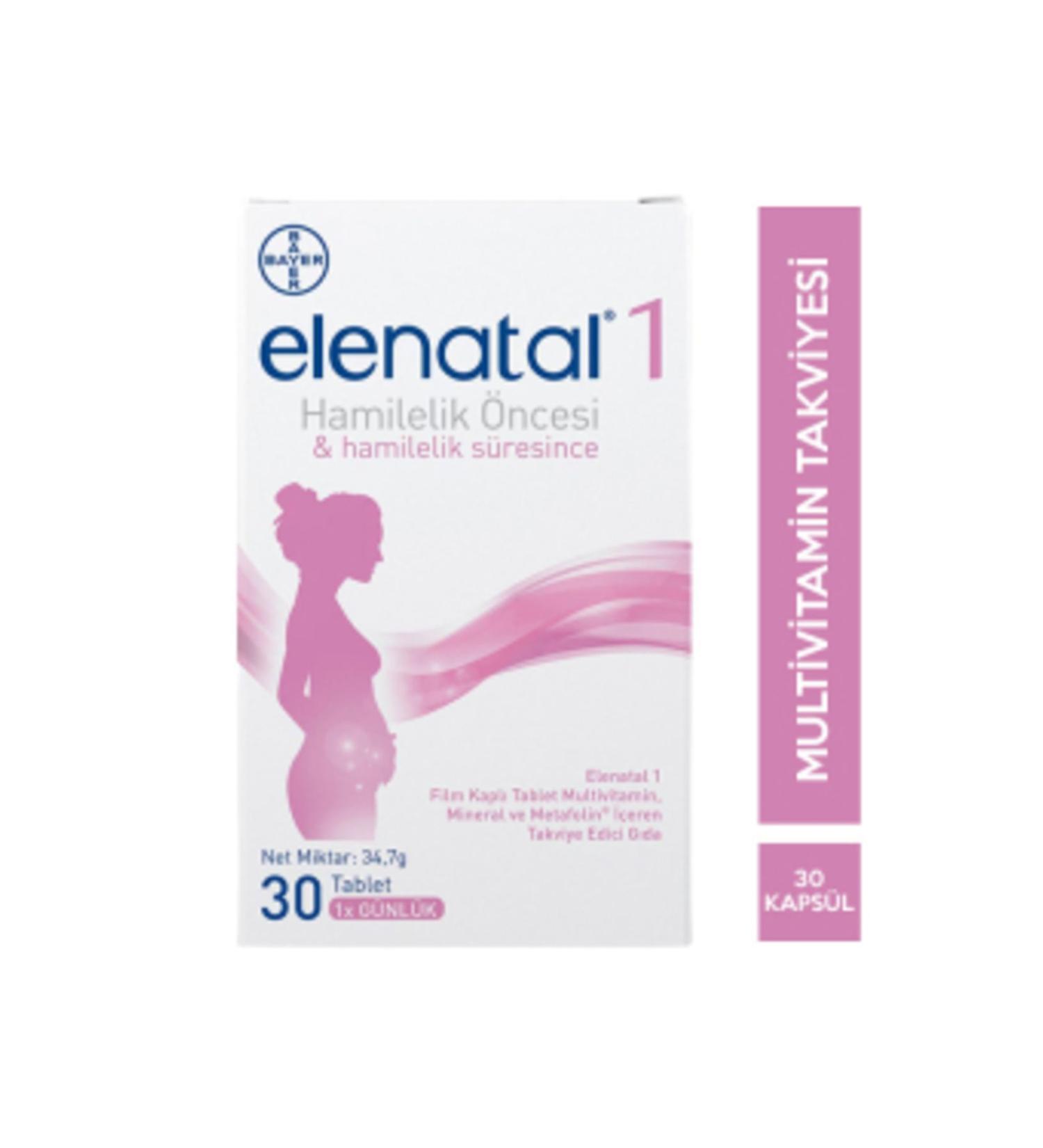 NOVAFACE STD Elenatal 1 Food Supplement 30 Tablets (SINGLE)