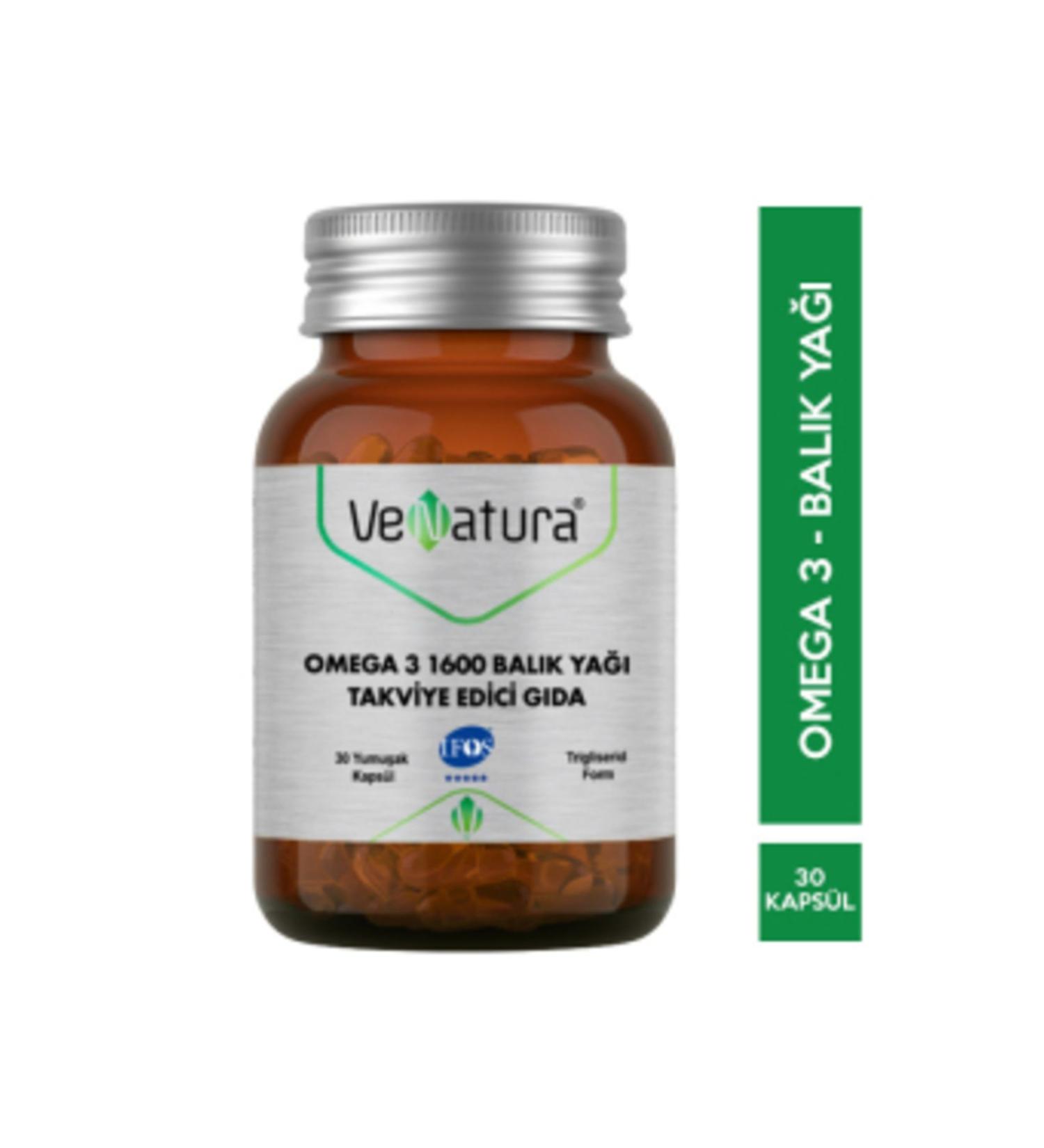 NOVAFACE STD Venatura Omega 3 Fish Oil 1600 mg 30 Capsules (SINGLE)