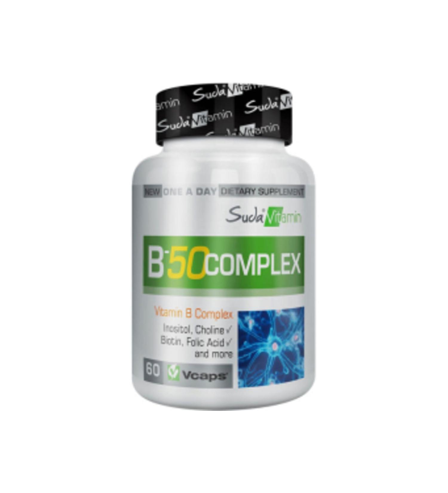 NOVAFACE STD Water Vitamin B 50 Complex 60 Herbal Capsules (SINGLE)