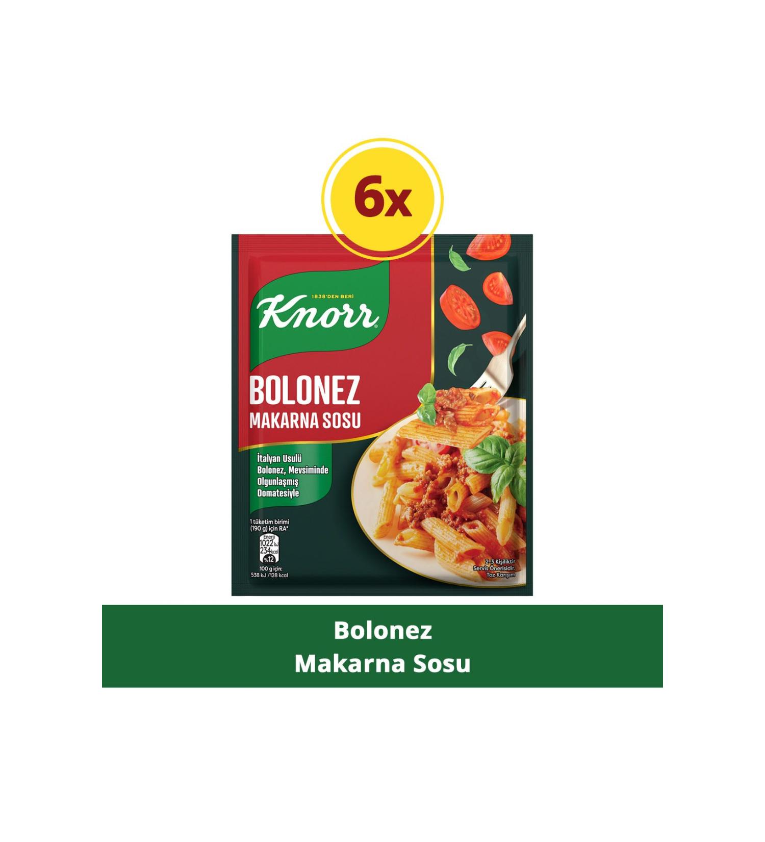 Knorr Bolognese Pasta Sauce 45g x6 - Buy Online on GoSupps.com