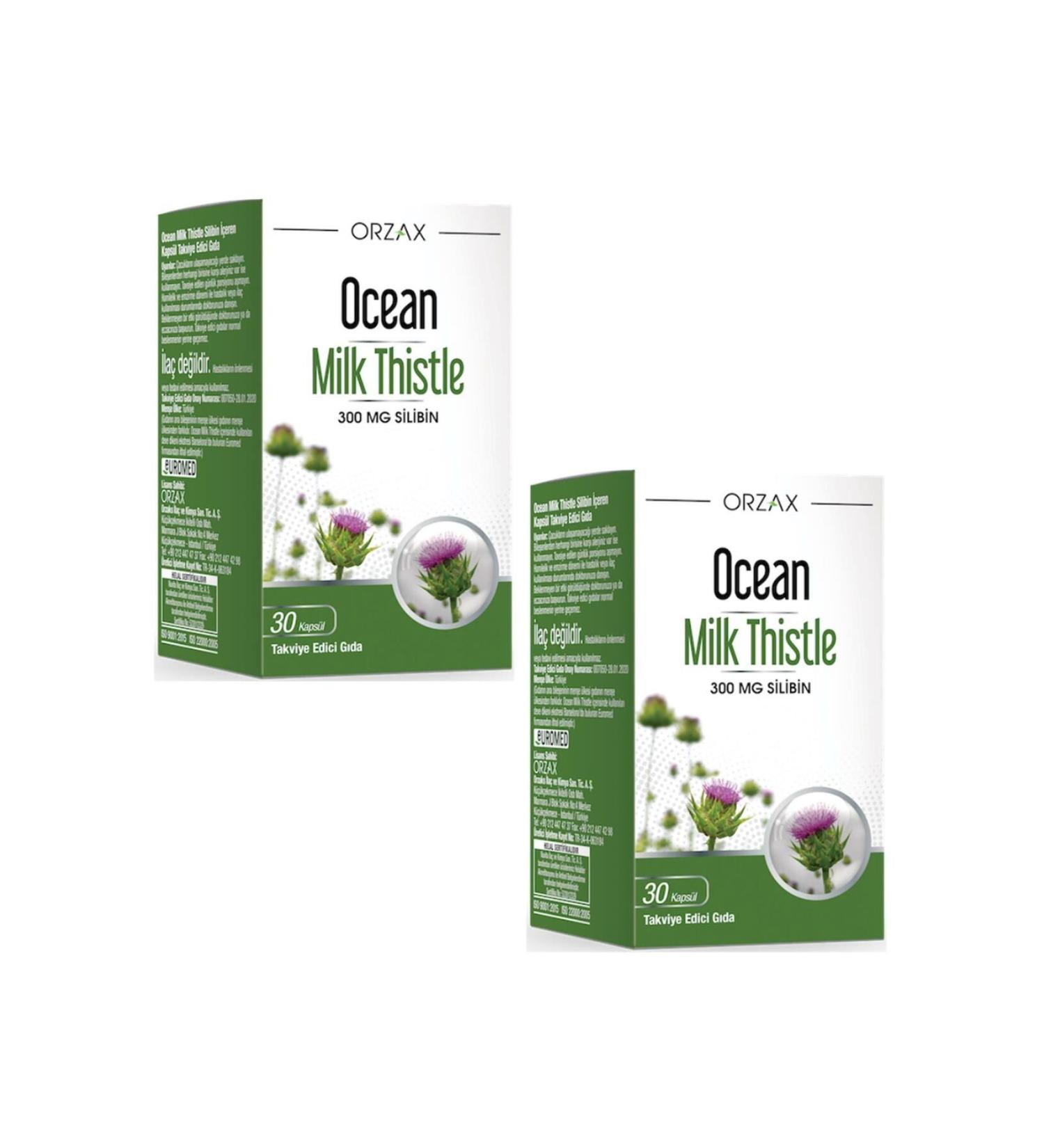 Ocean Milk Thistle 30 Capsules 2 Pieces