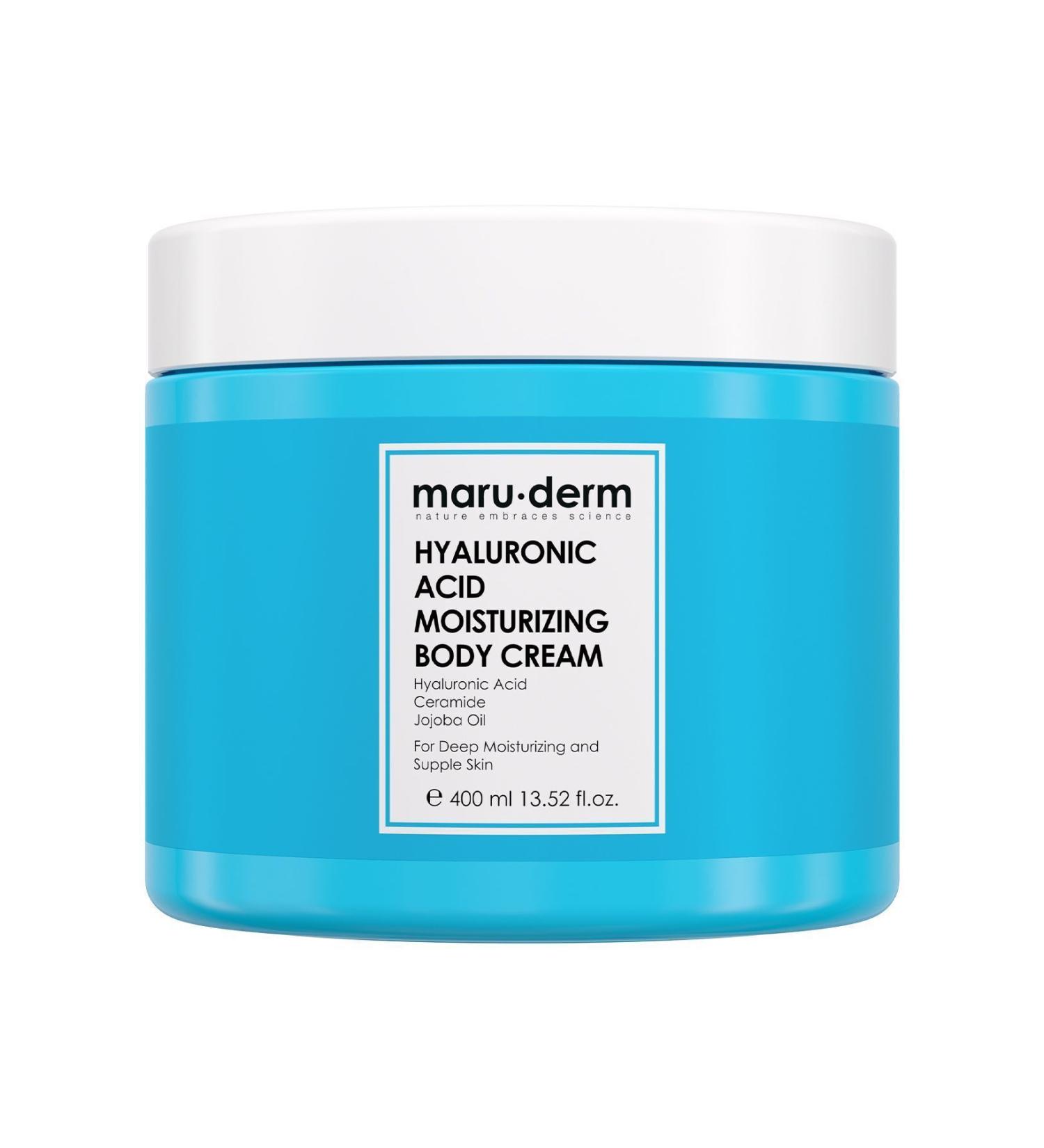 Maru.Derm Body Cream | Maruderm Hyaluronic Acid Moisturizing Body Cream 400 ml - Buy Online on GoSupps.com