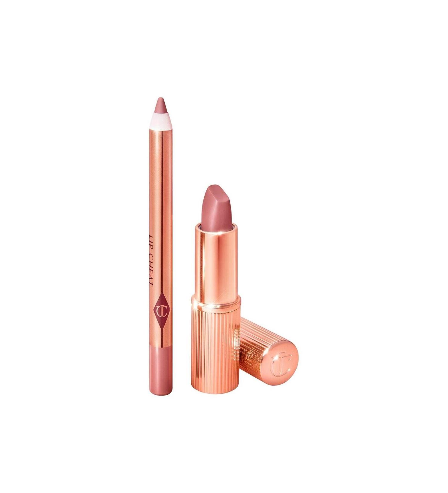 charlotte tilbury Pillow Talk Duo Set Lipstick Set Travel Size - Carest Cosmetic