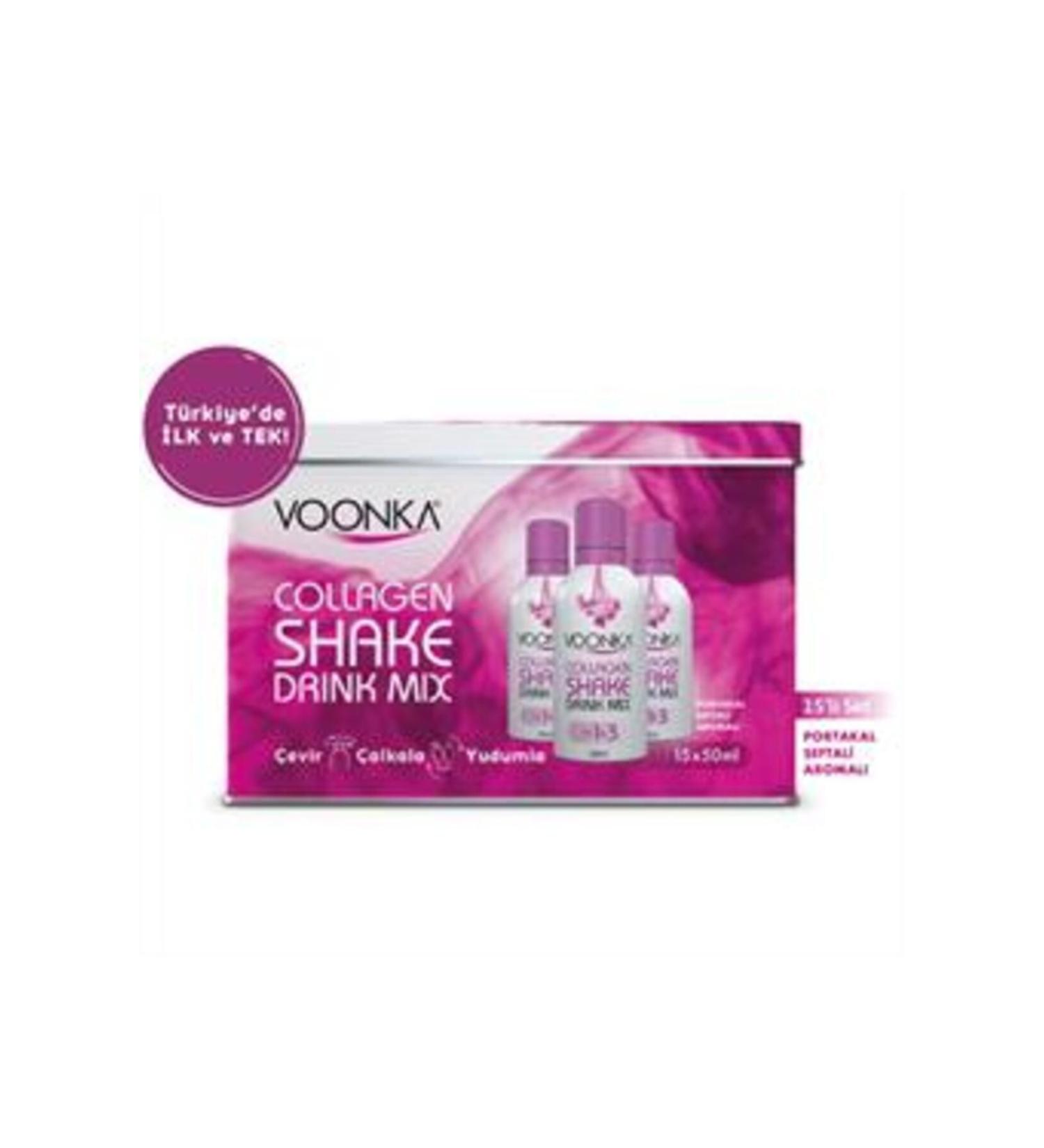 NOVAFACE STD Voonka Collagen Shake Drink Orange and Peach Flavored 15x50ml (SINGLE)