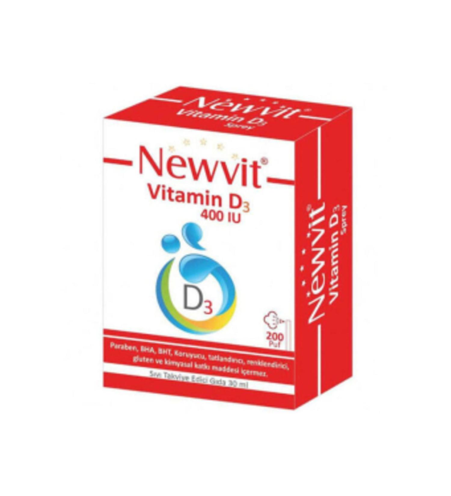 NOVAFACE STD Newvit Vitamin D3 Spray Drop 400 IU 30 ML (SINGLE)