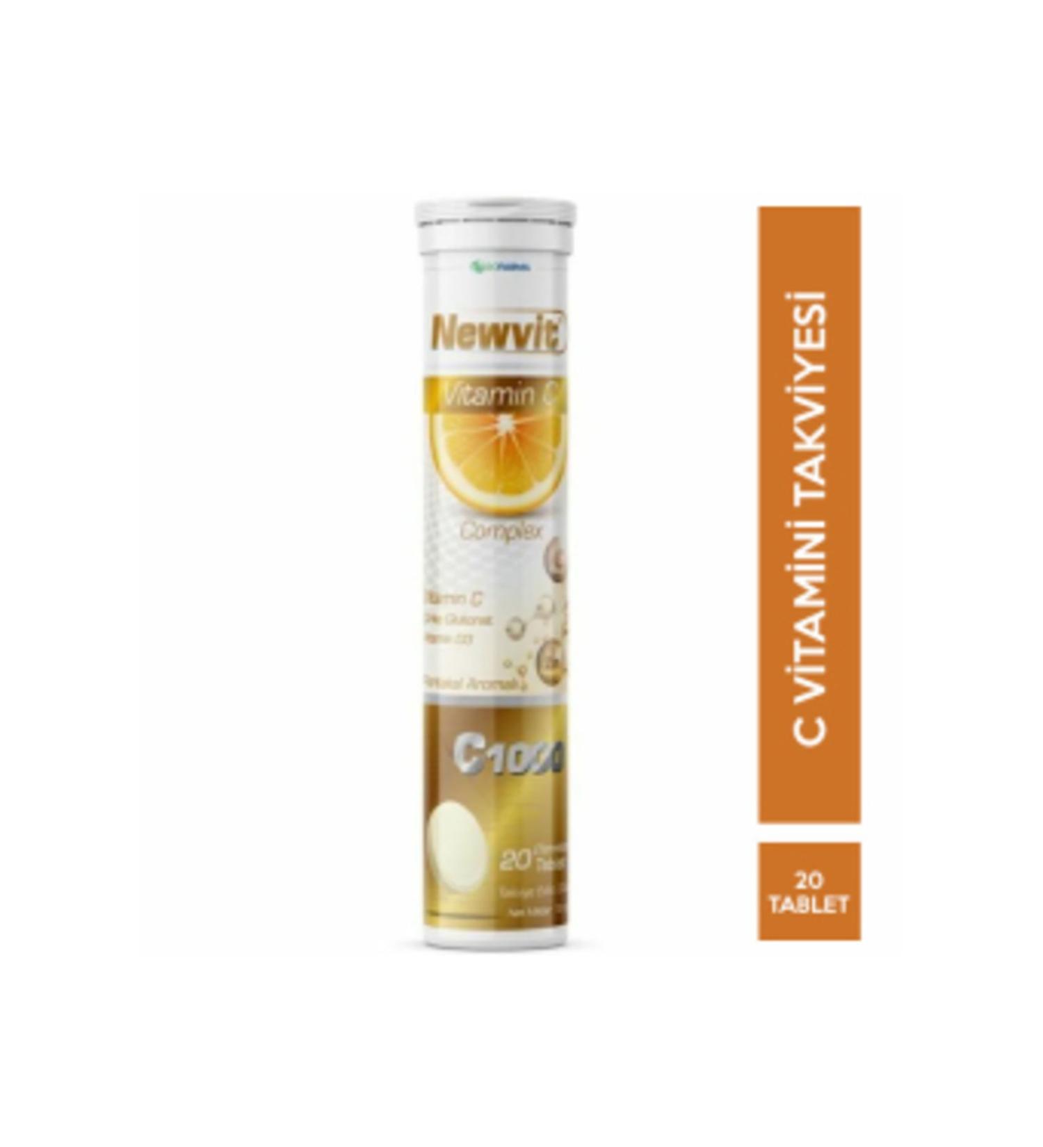 NOVAFACE STD Newvit Vitamin C Complex Effervescent 20 Tablets (SINGLE)