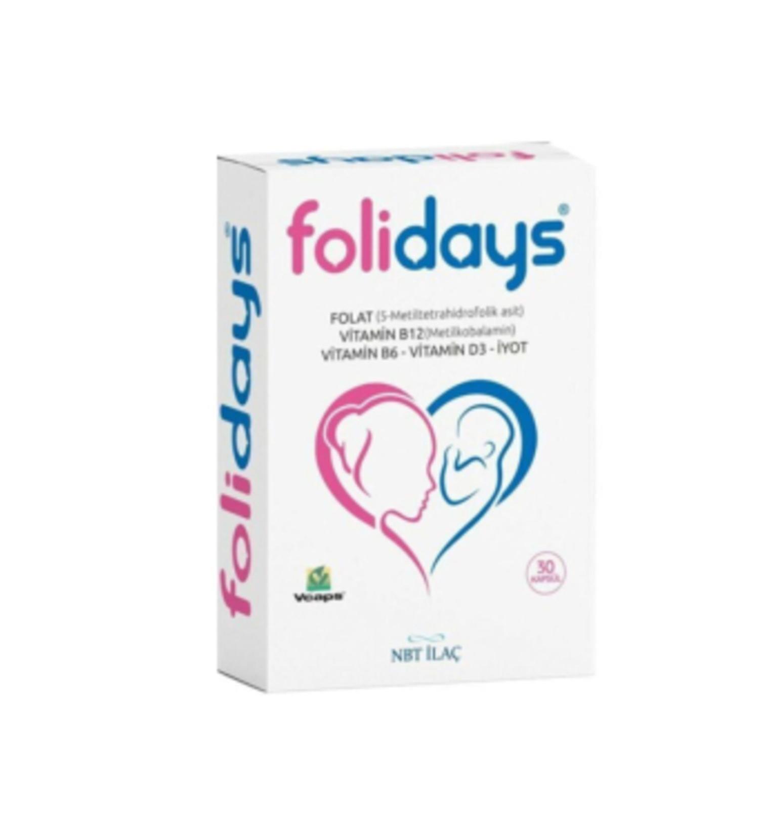 NOVAFACE STD NBT Life Folidays 30 Capsules Food Supplement (SINGLE)