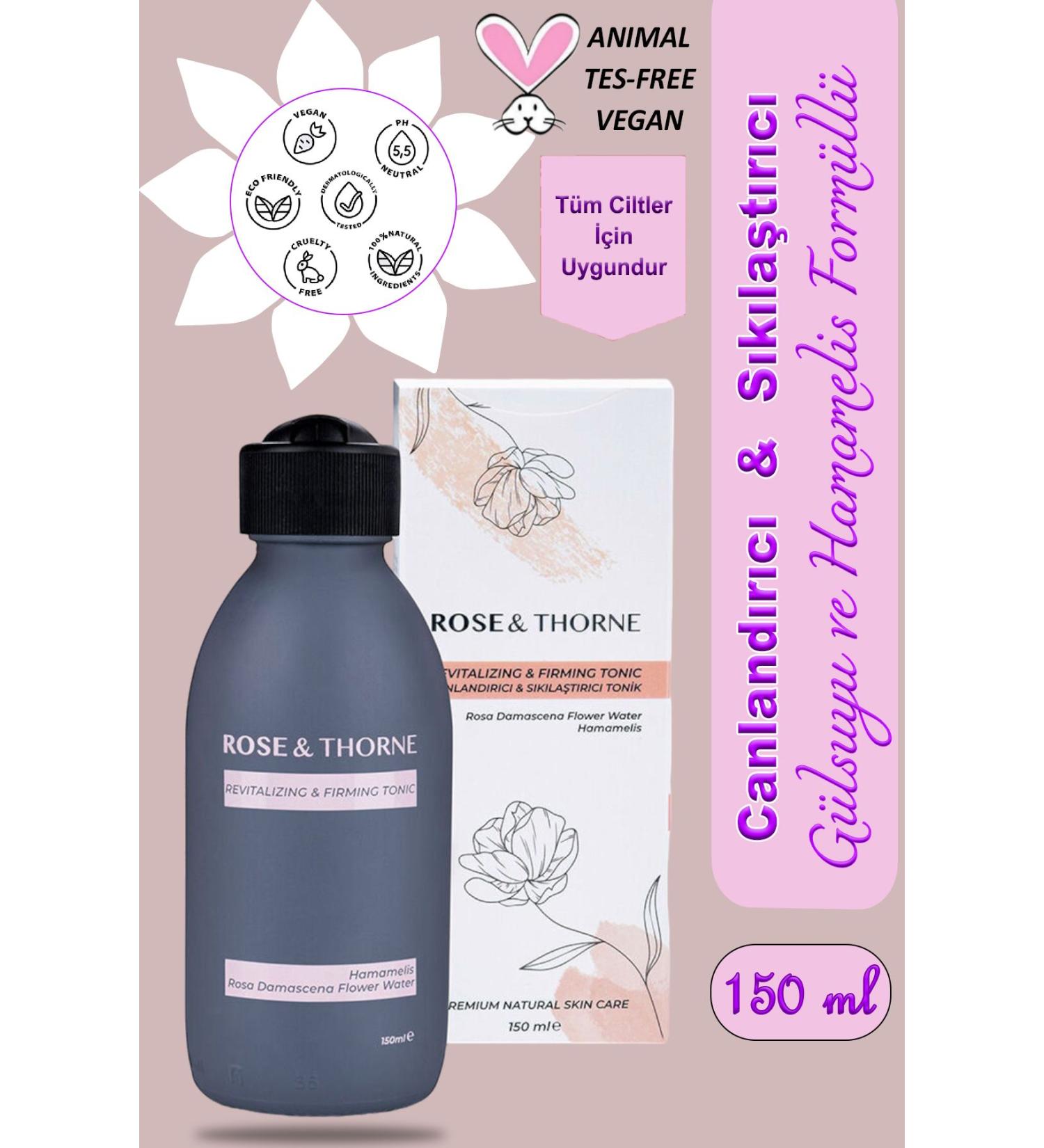 ROSE & THORNE Rose Thorne Tonic 150 ml Refreshing Make-Up Remover Face Wash Hamamelis Rose Water - Buy Online on GoSupps.com