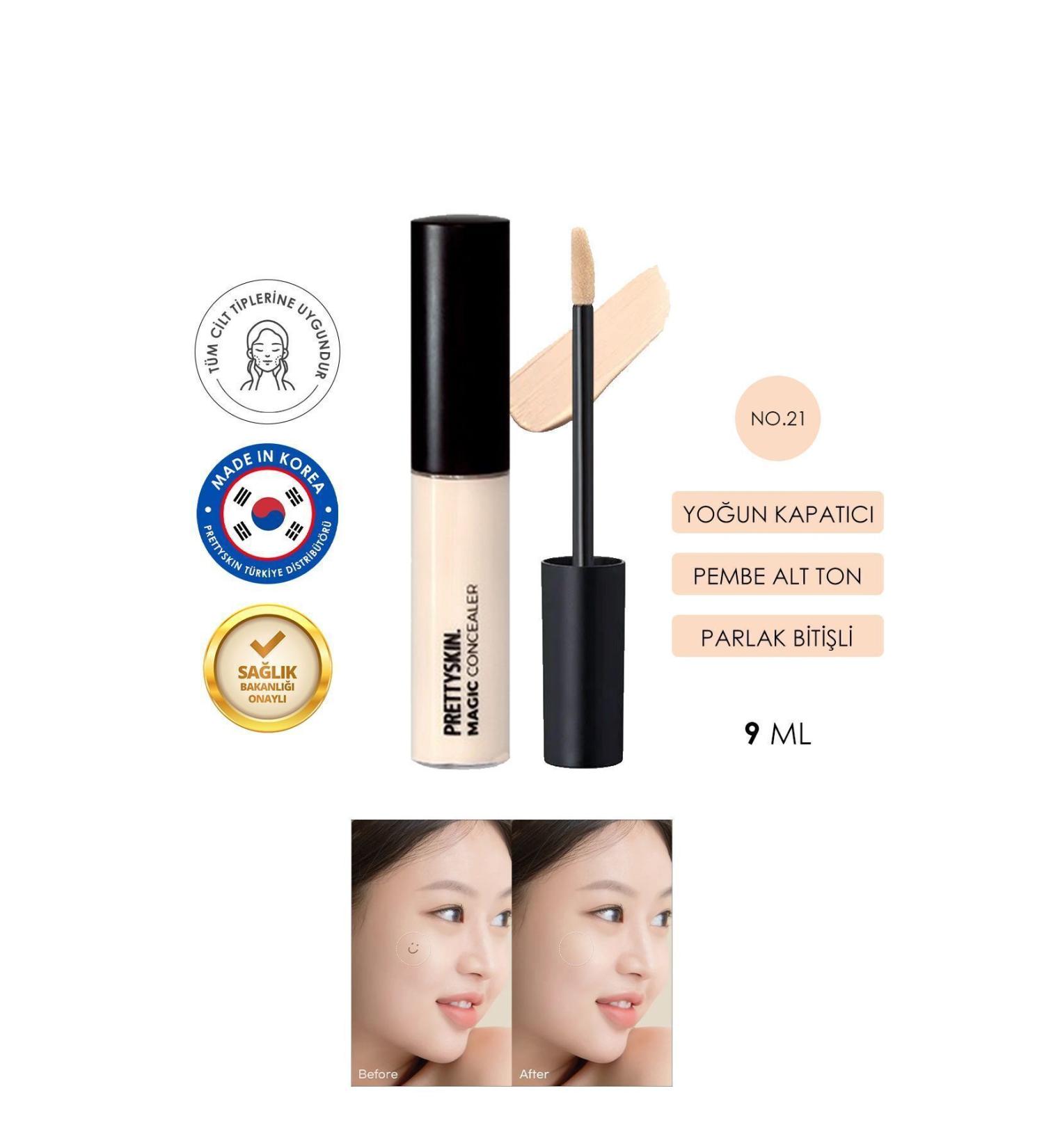 PRETTYSKIN Magic Concealer Long-Lasting Effective High Coverage Concealer - Buy Online on GoSupps.com