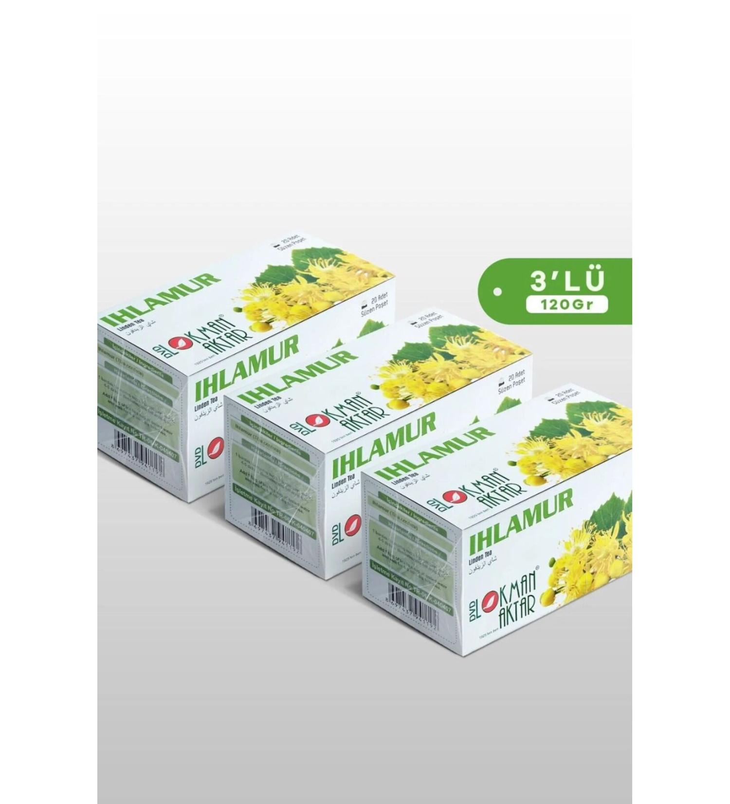 DVD Lokman Aktar Linden Tea 20 Tea Bags 40 Gr x 3 pieces