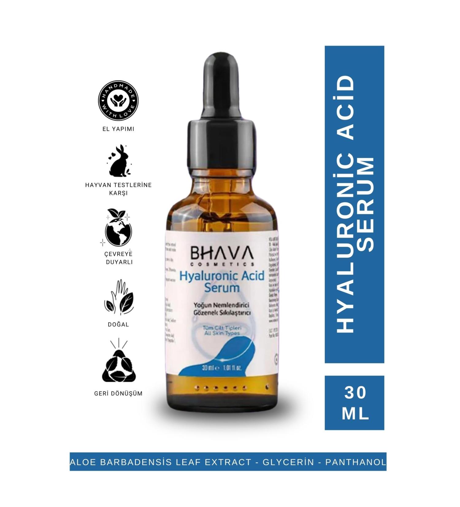 bhava cosmetics Hyaluronic Acid and Collagen Intensive Moisturizing and Skin Plumping Serum - Buy Online on GoSupps.com
