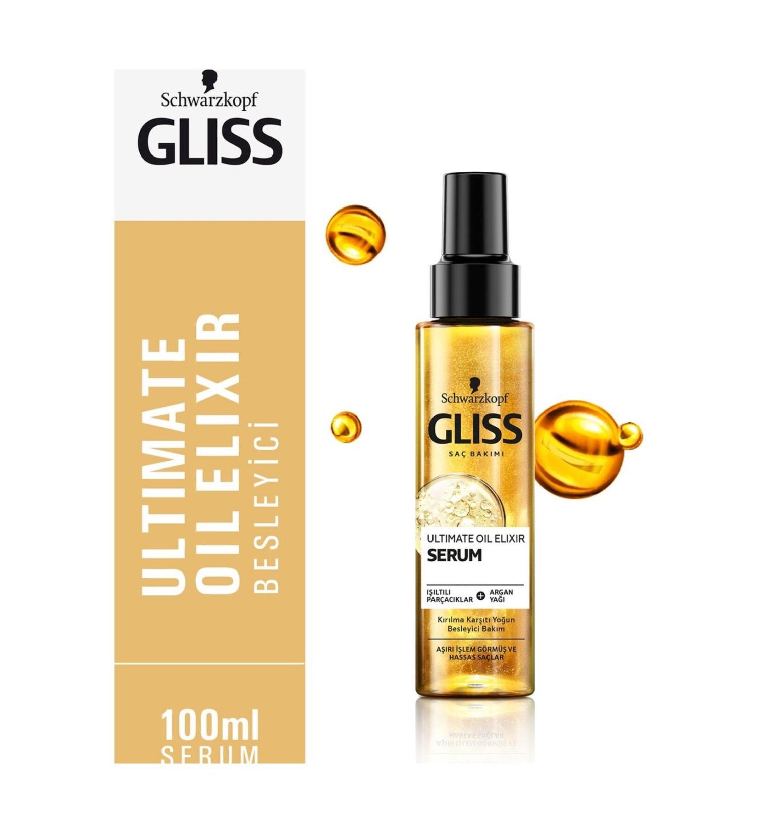 Gliss Schwarzkopf Ultimate Oil Elixir Care Serum 100 Ml 1 Pack