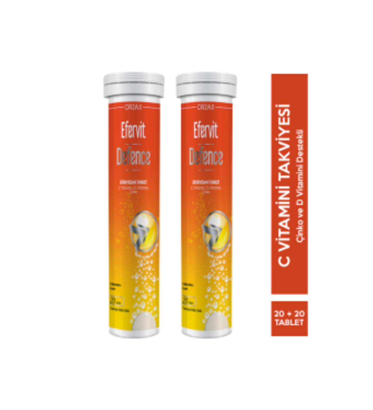 Orzax Efervit Defense 20 Effervescent Tablet Second P