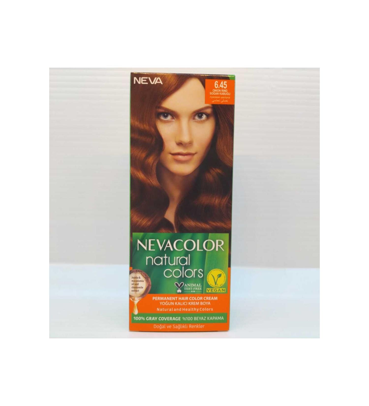 Nevacolor Premium (Neva color) Hair Dye Set 6.45 Onion Peel Permanent Cream Hair Dye