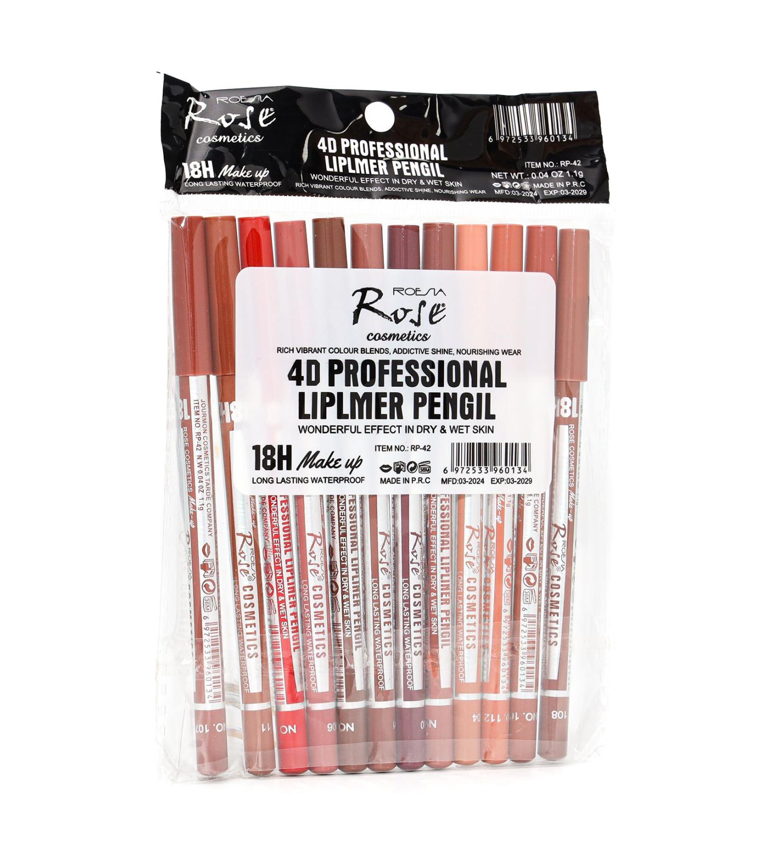 Cosha Beauty Rose 12-Piece Matte Lip Pencil Set - Buy Online on GoSupps.com