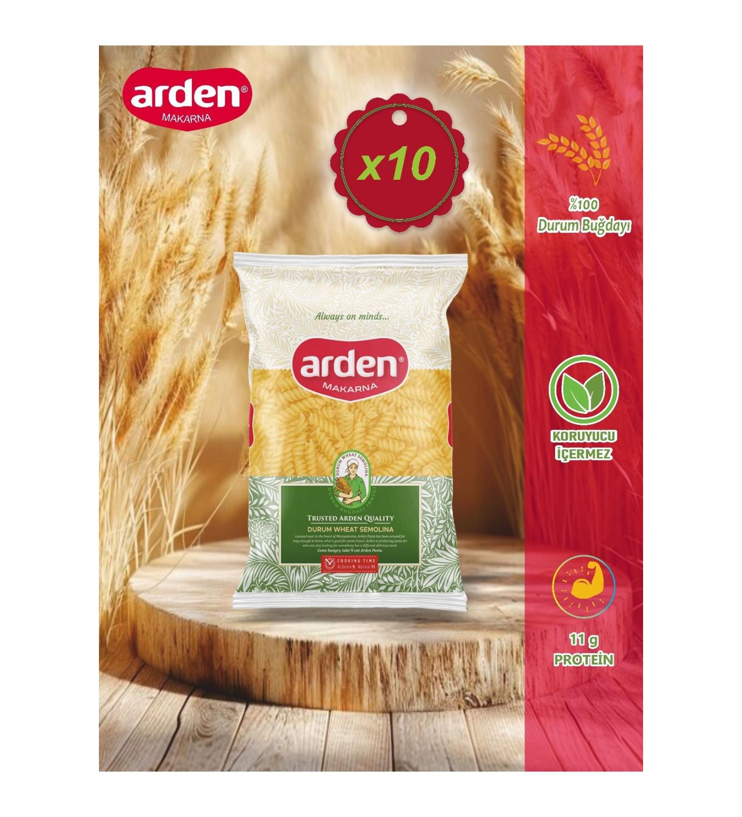 Arden Pasta Spiral Pasta 500 gr x 10 Pieces 5 kg