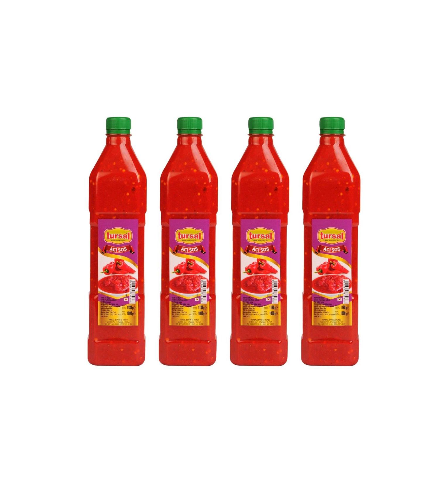 TURSAL Hot Sauce 1000 gr x 4 Pieces