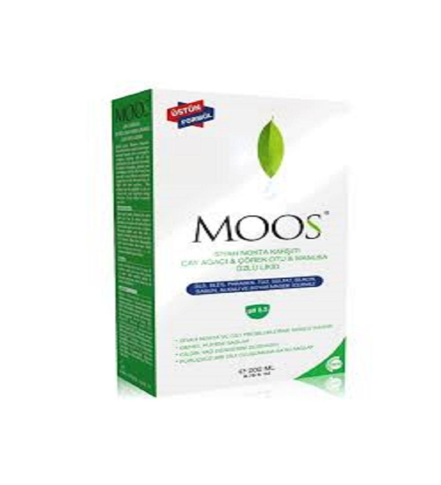 Moos Anti-Blackhead Tea Tree & Black Cumin & Manuka Extract Salt-Free Sulfate-Free Liquid 200 Ml