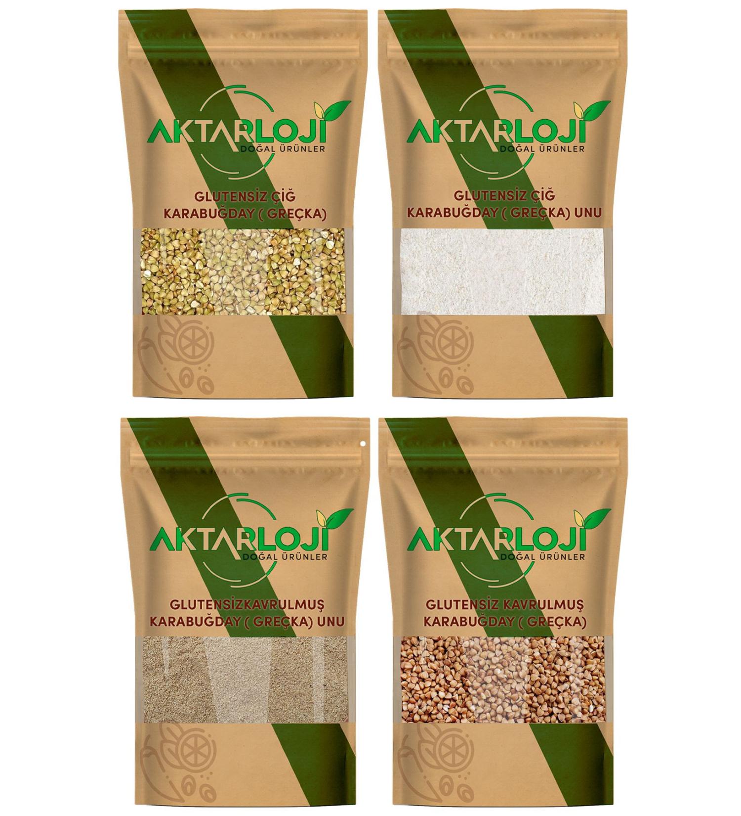 Piece 4 Kg Buckwheat Set 1 Kg Raw Flour and Grain 1 Kg Roasted Grain and Flour Gre ka